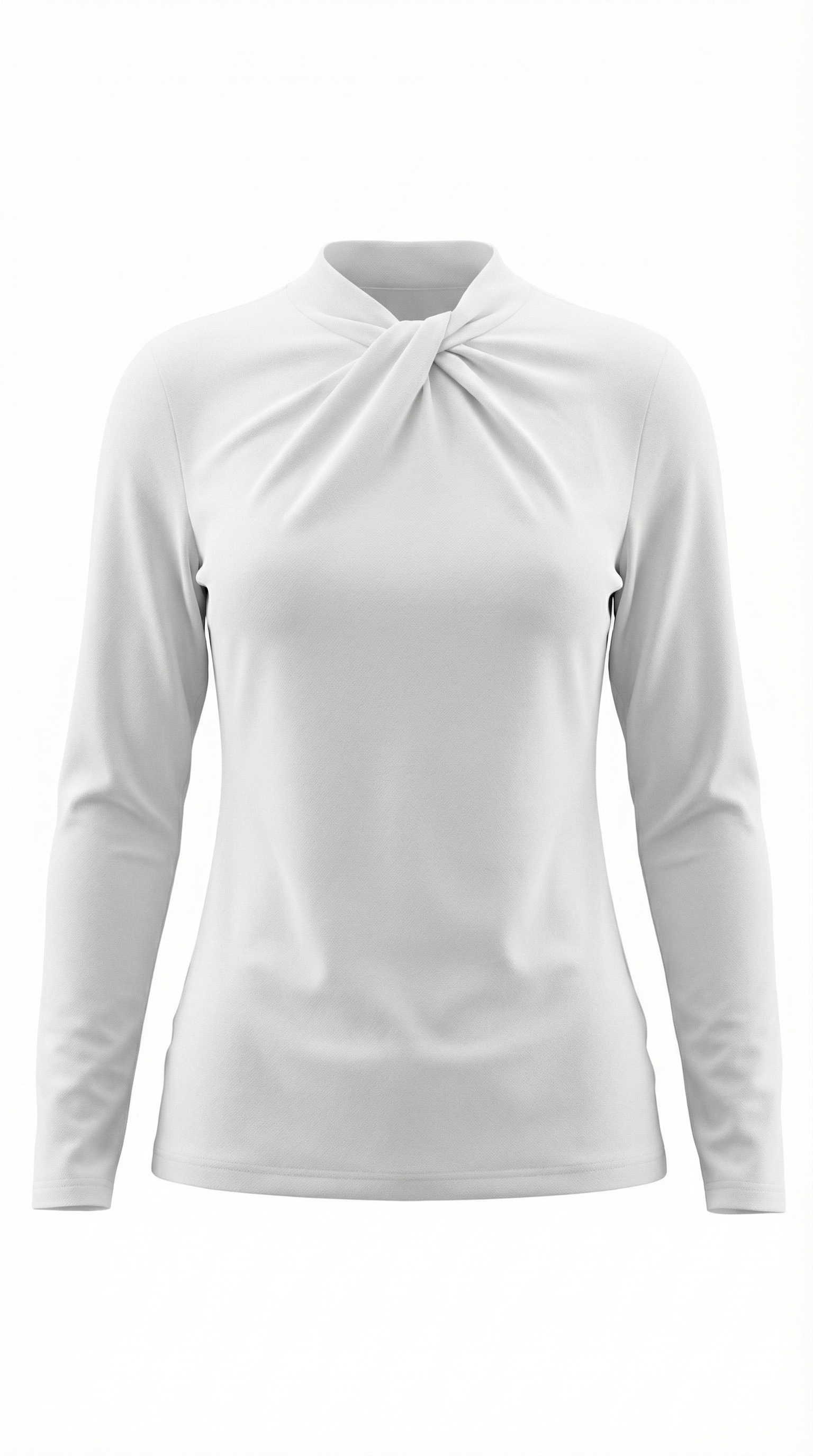 Blusa Jamie con Cuello Alto Anudado