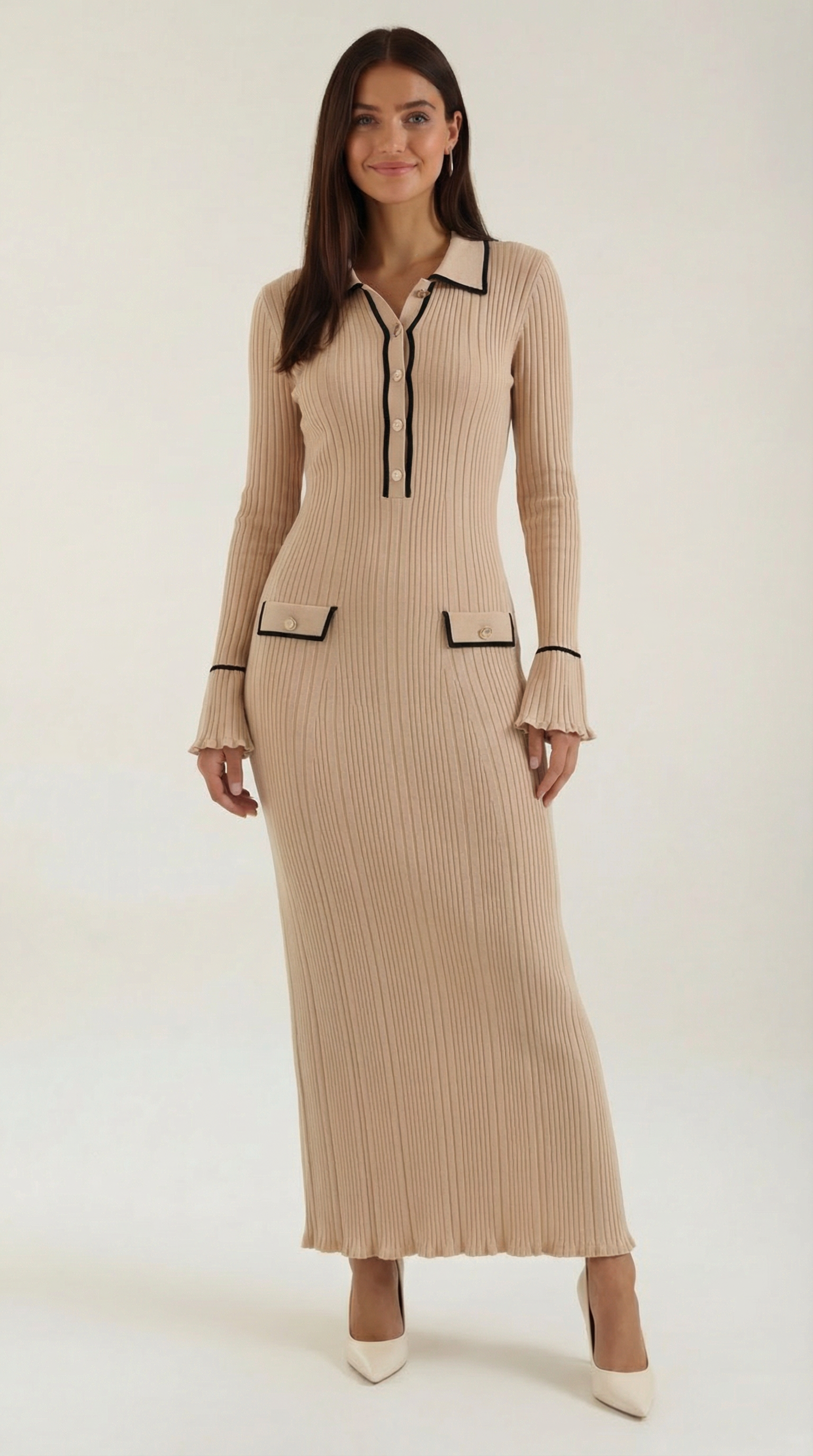 Vestido Maxi Josephine de Punto Ajustado