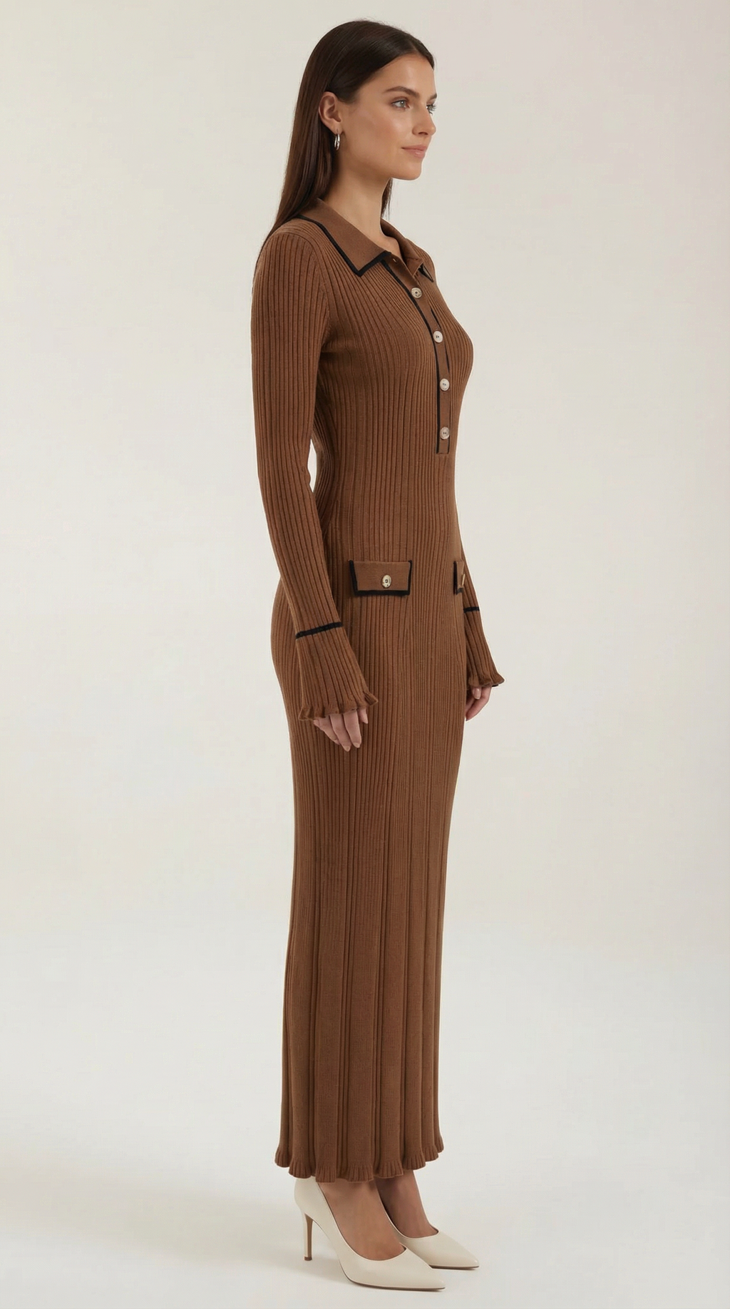 Vestido Maxi Josephine de Punto Ajustado