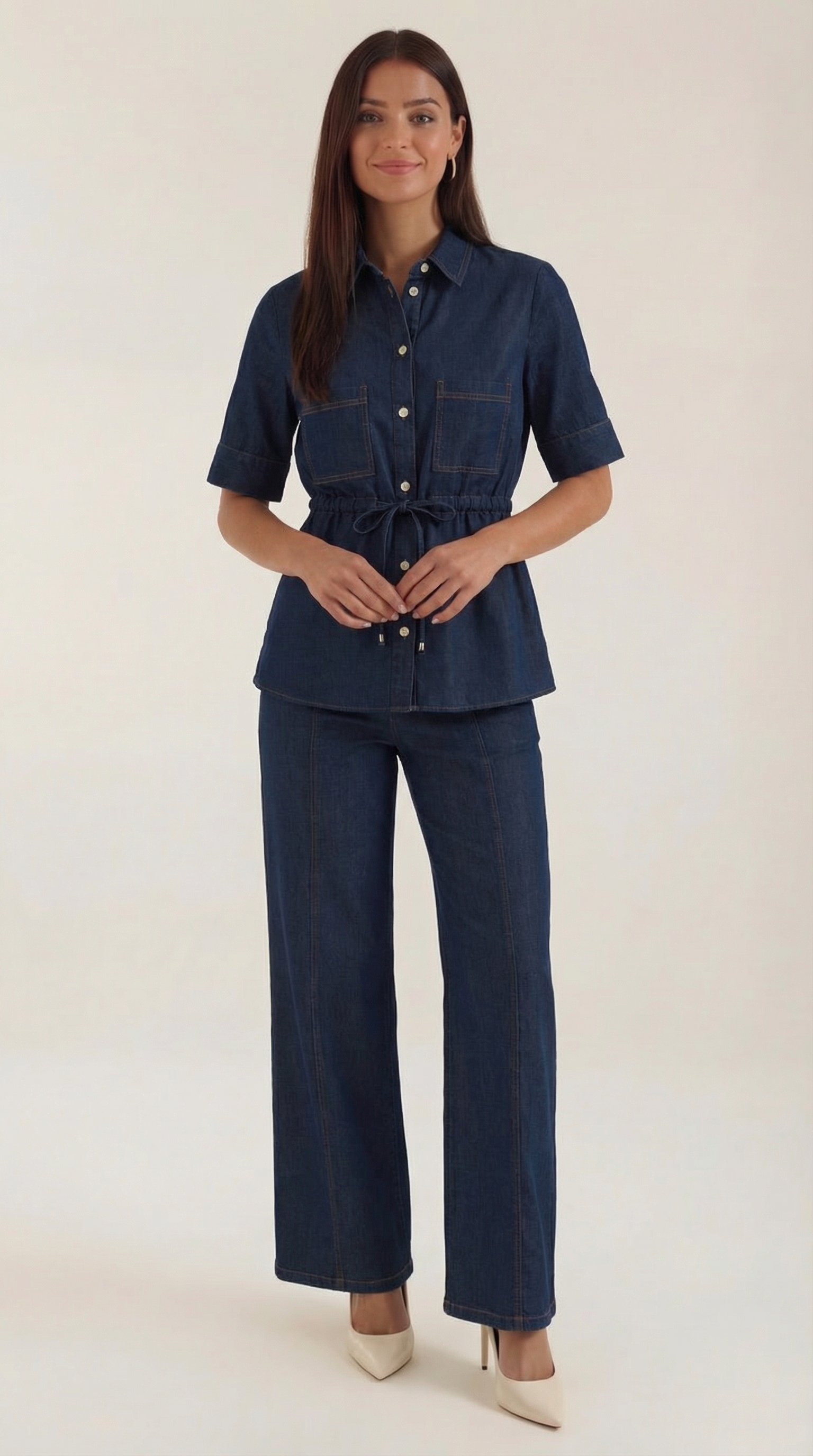 Blusa Denim Judith de Conjunto