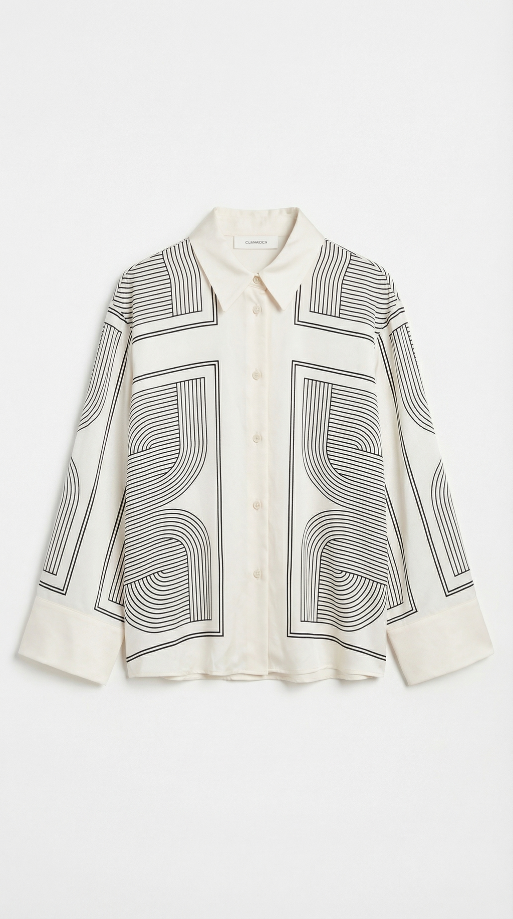 Blusa Camisera Judy con Estampado Geométrico