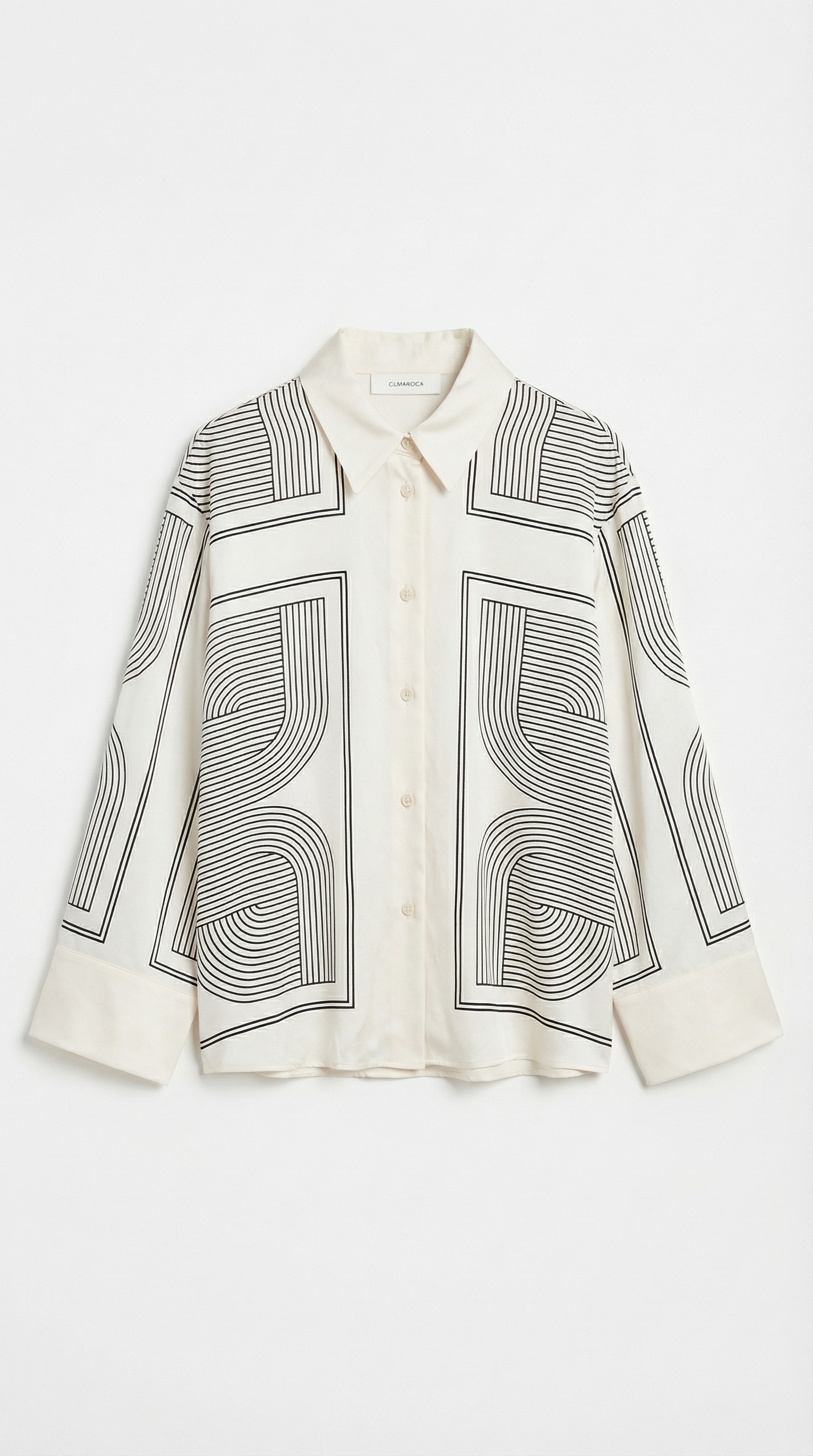 Blusa Camisera Judy con Estampado Geométrico