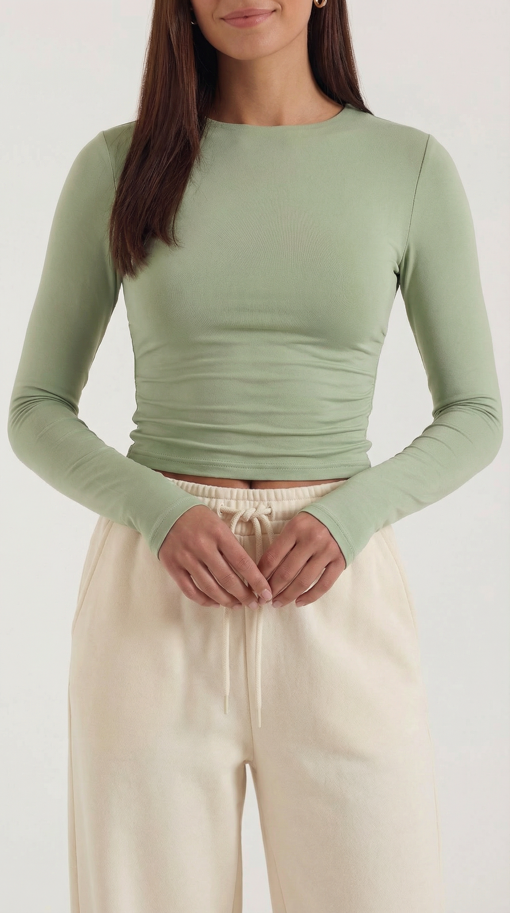 Crop Top Karen de Manga Larga