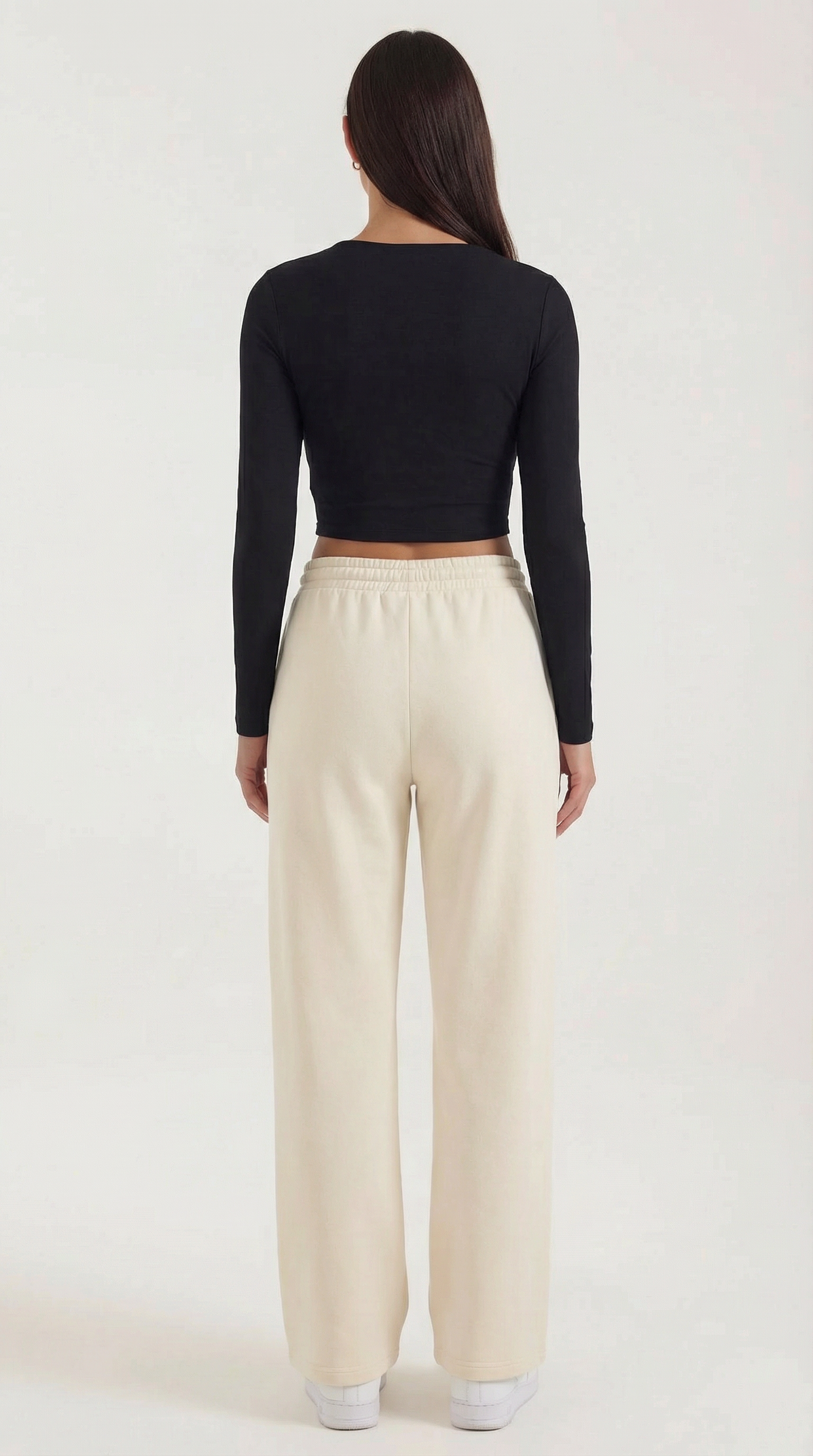 Crop Top Karen de Manga Larga