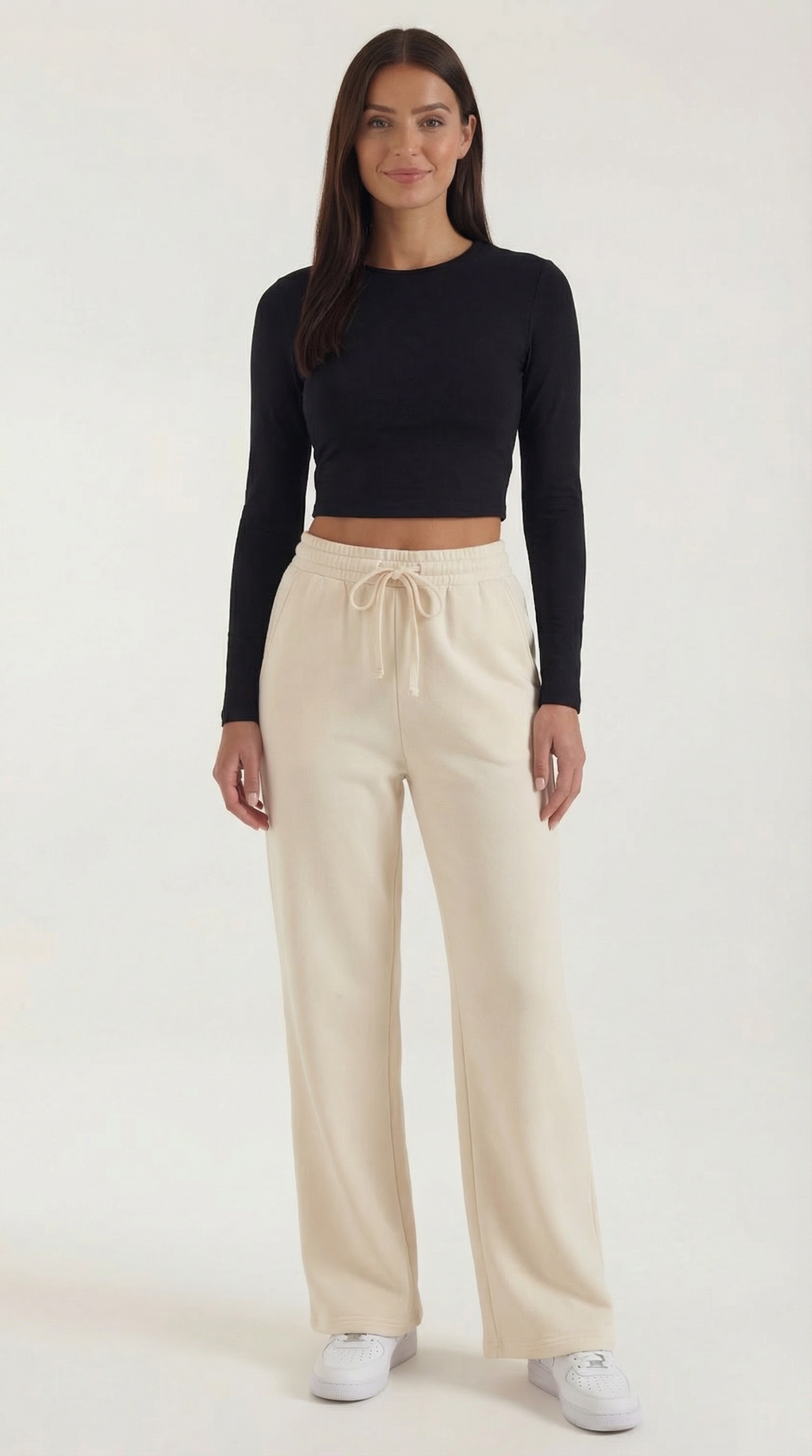 Crop Top Karen de Manga Larga