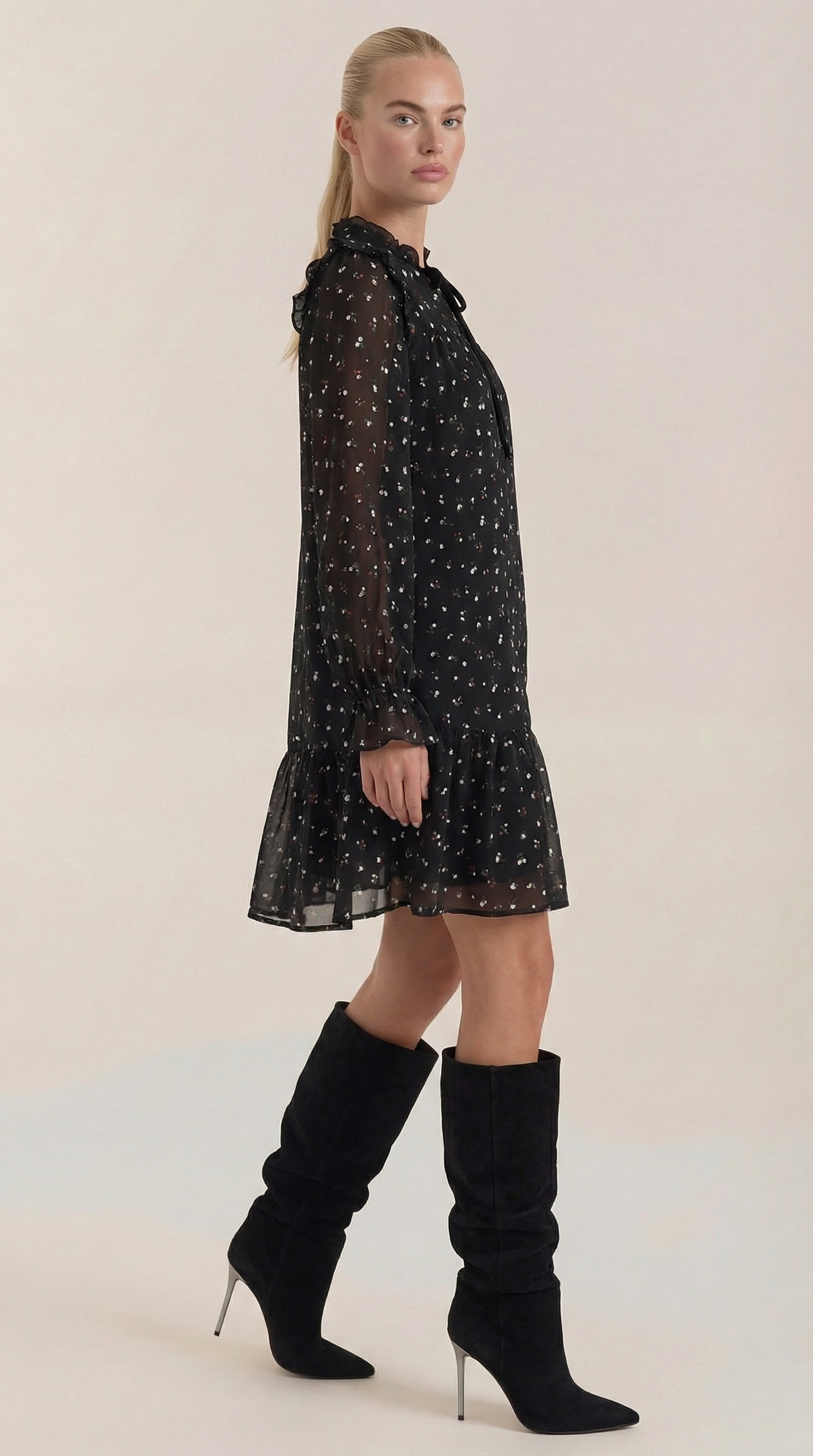 Vestido Mini Katie con Volantes