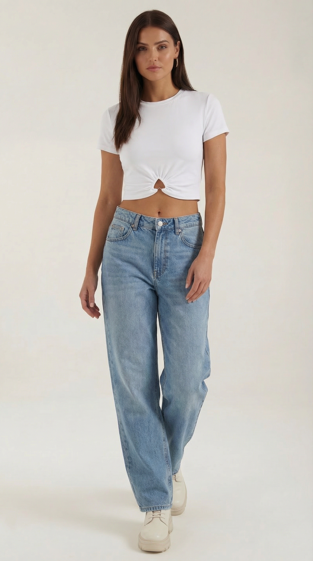 Crop Top Luna con Detalle de Nudo