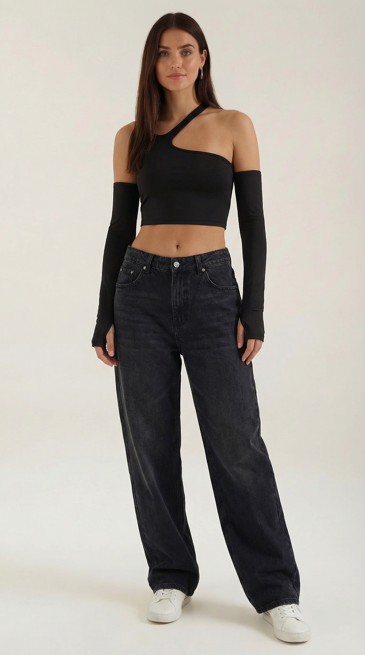 Crop Top Lysandra de Un Hombro