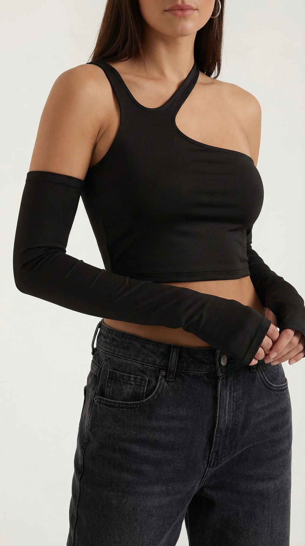 Crop Top Lysandra de Un Hombro