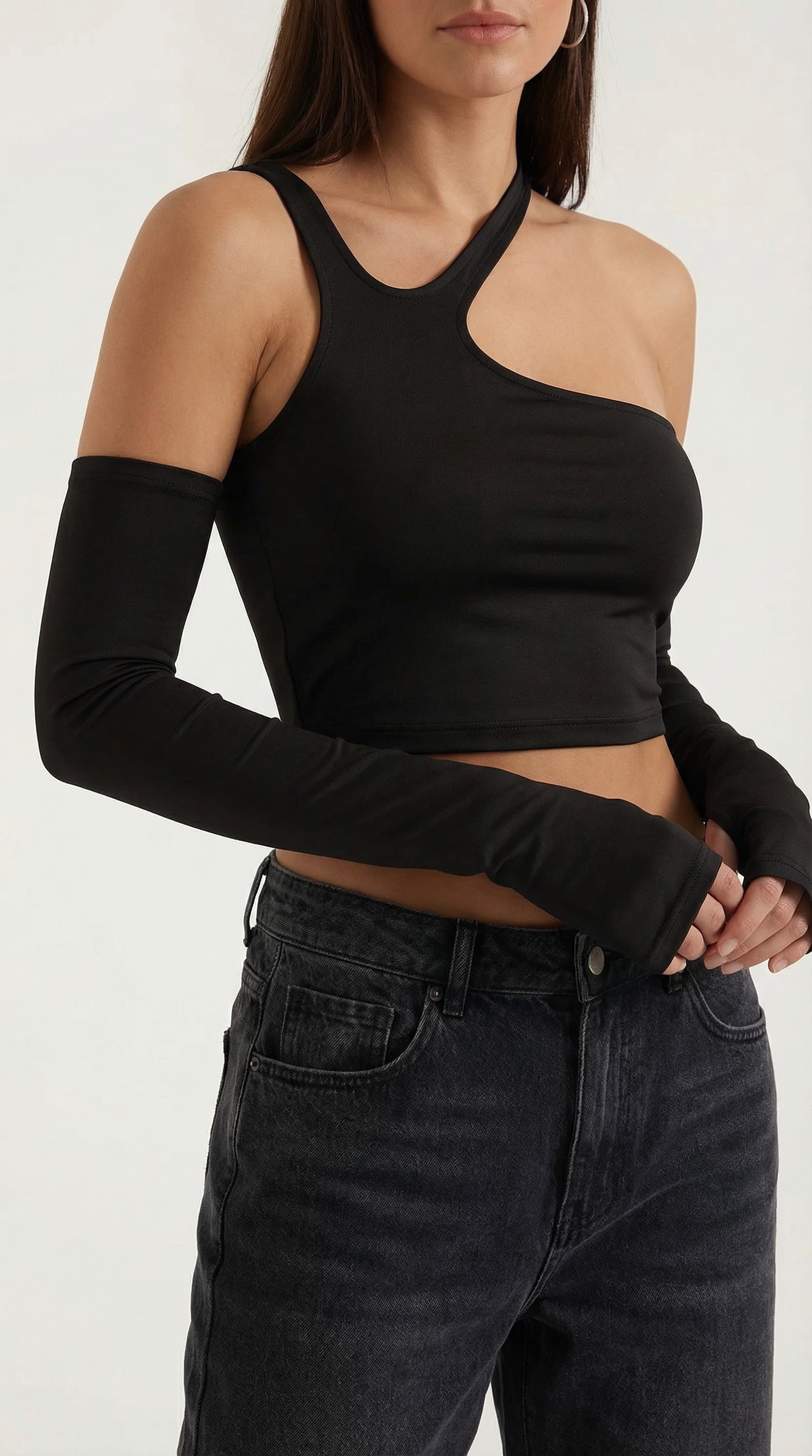 Crop Top Lysandra de Un Hombro
