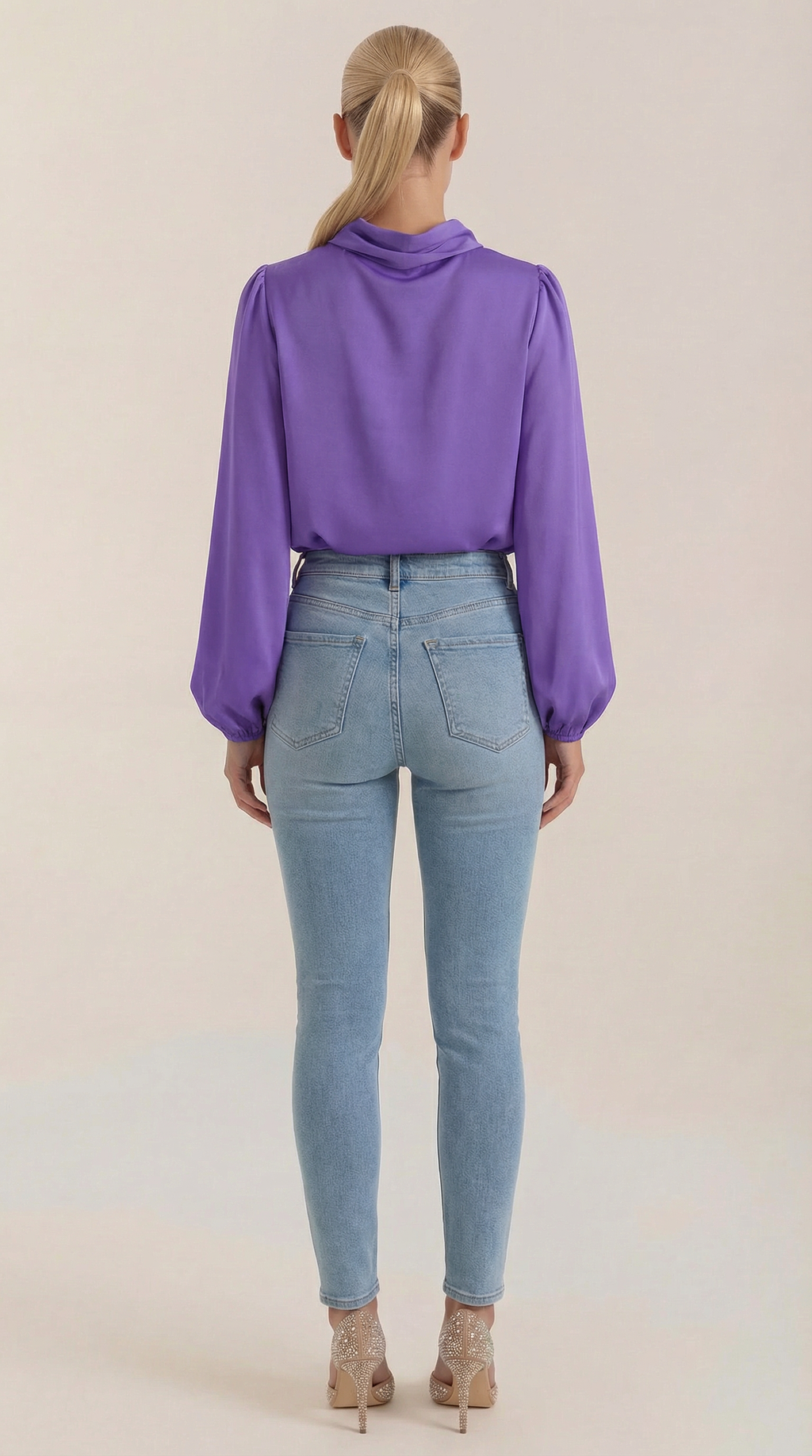 Blusa Marcia de Manga Larga Abullonada