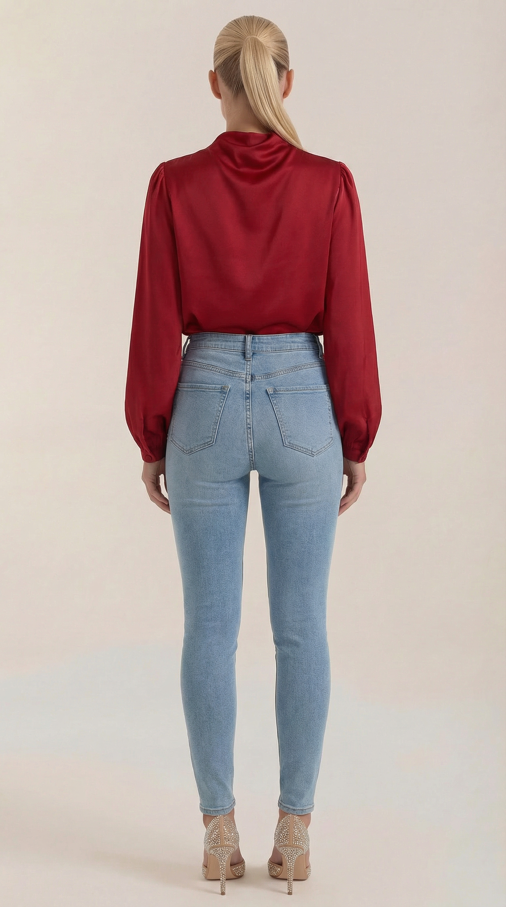 Blusa Marcia de Manga Larga Abullonada