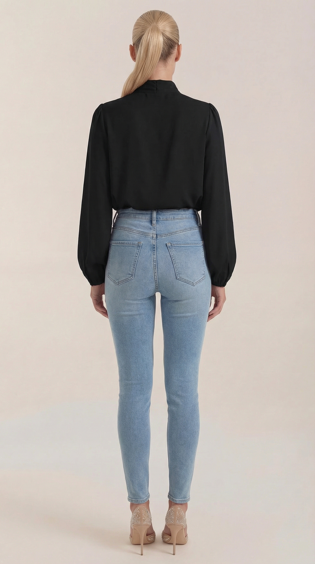 Blusa Marcia de Manga Larga Abullonada