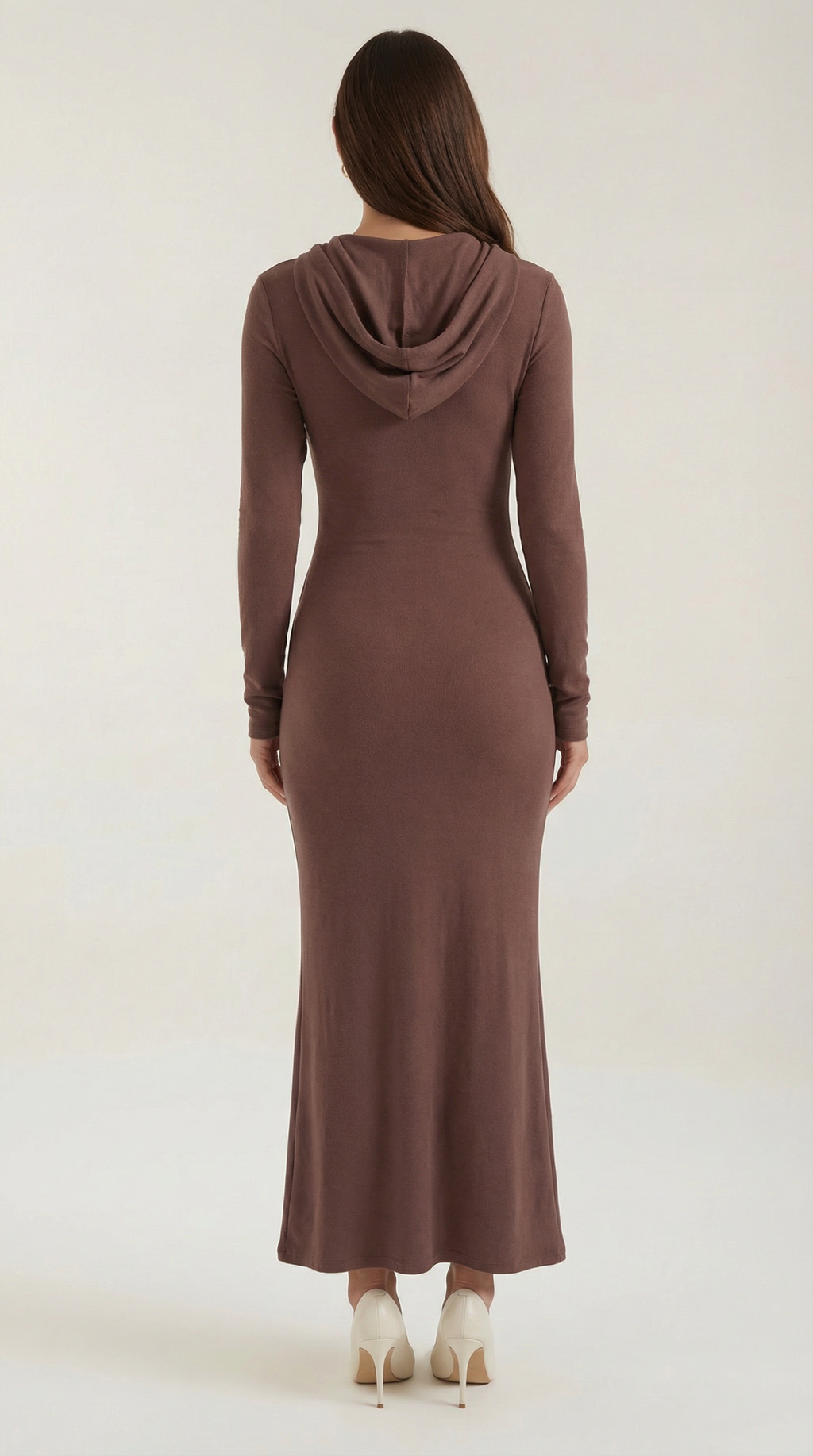 Vestido Maxi Marilyn de Jersey con Capucha
