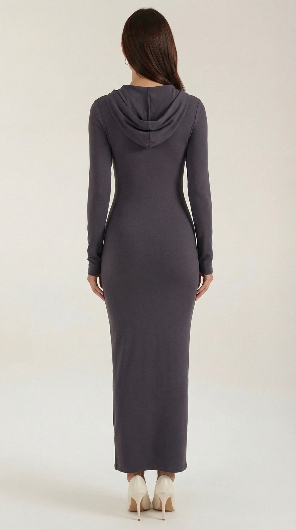 Vestido Maxi Marilyn de Jersey con Capucha