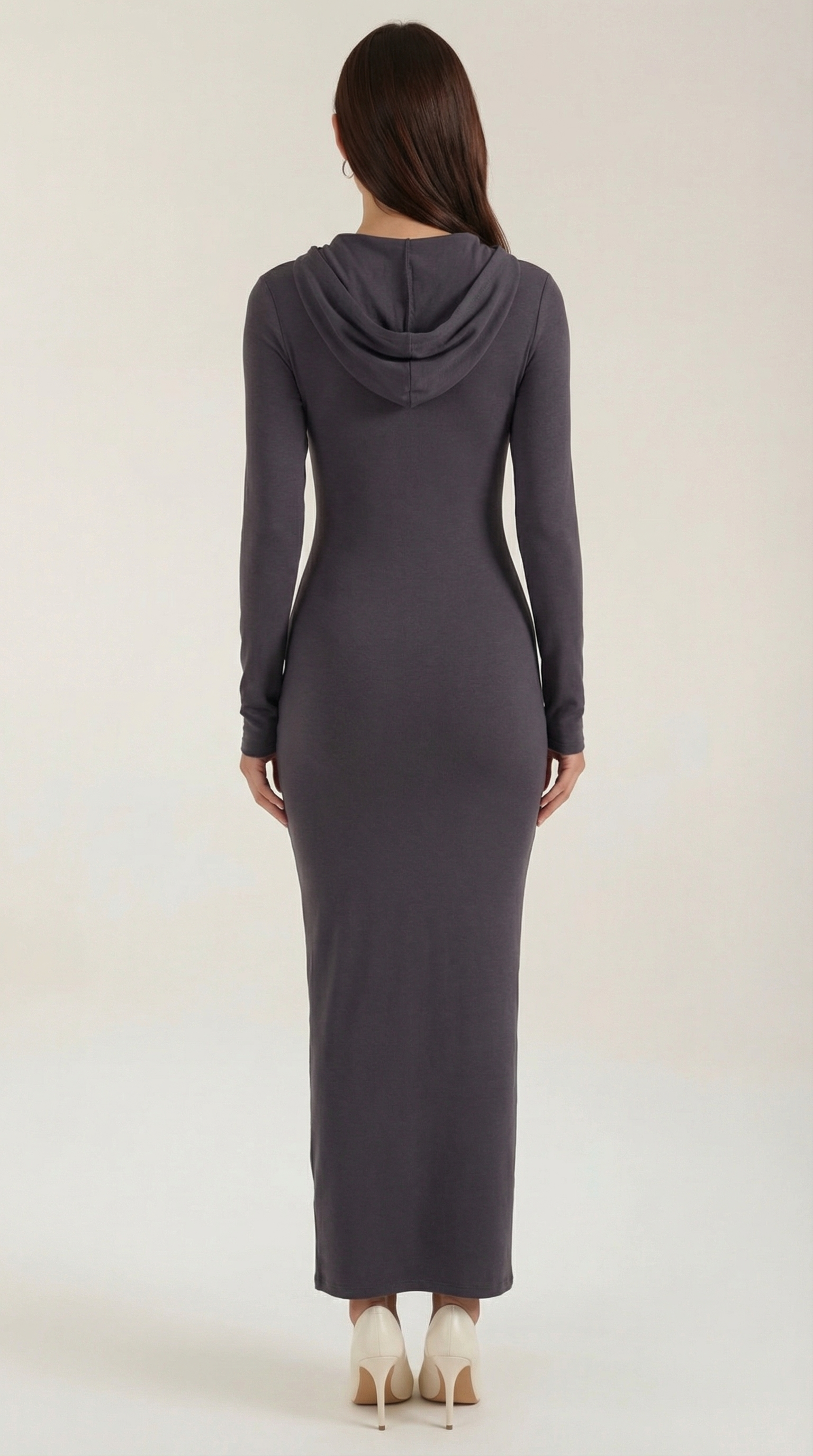 Vestido Maxi Marilyn de Jersey con Capucha