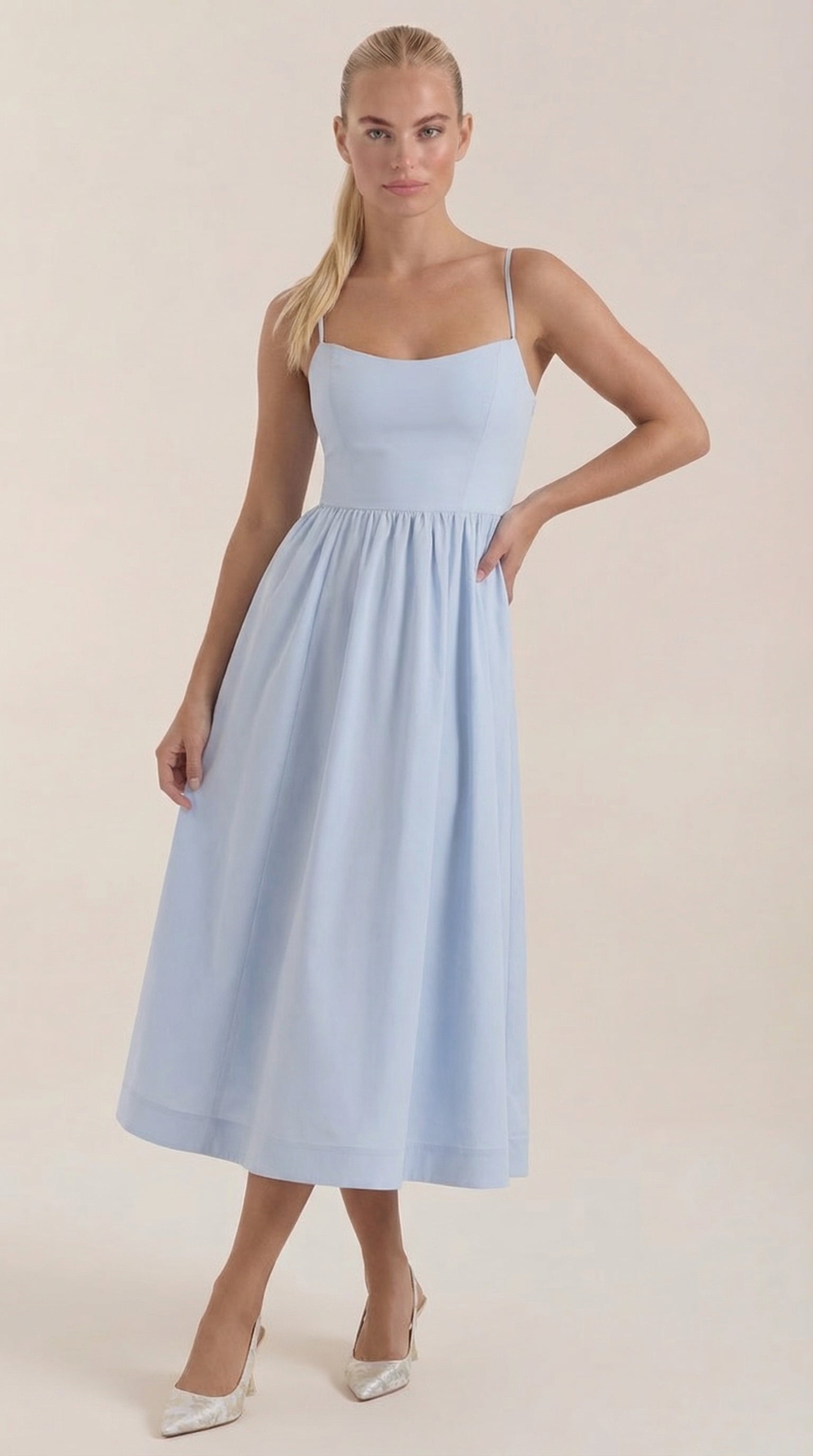 Vestido Midi Molly de Tirantes