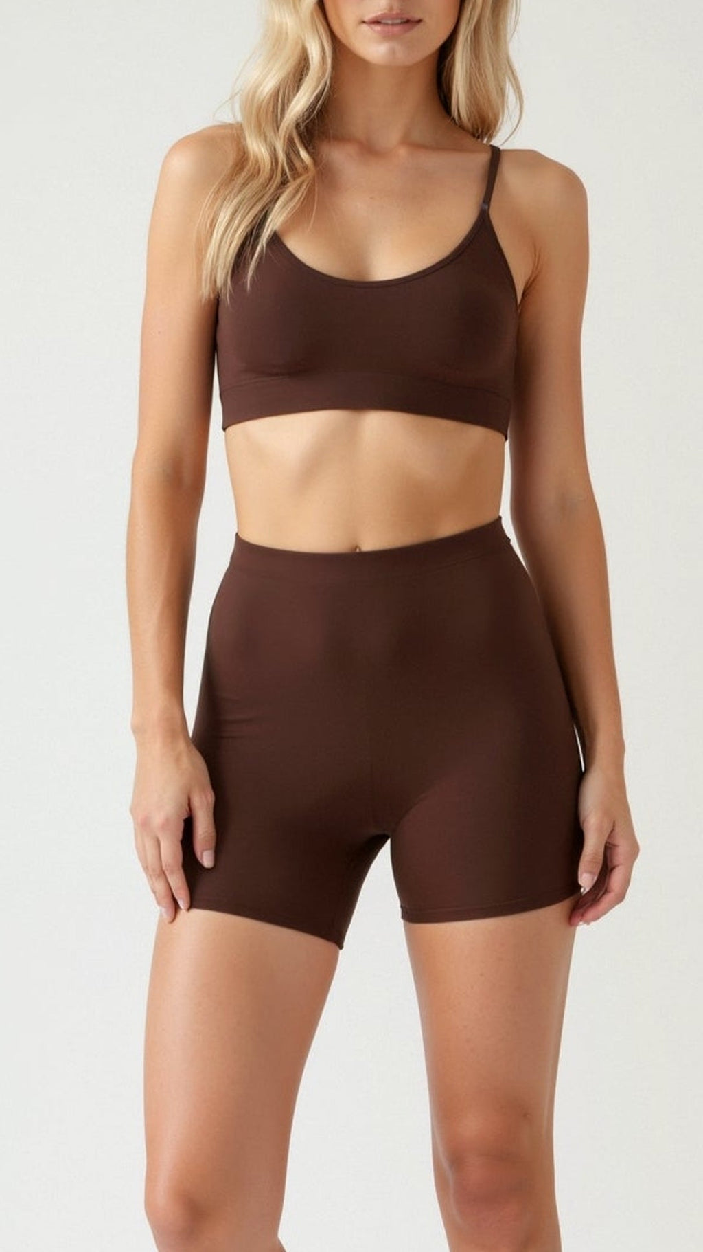 Shorts Sin Costuras hasta Medio Muslo