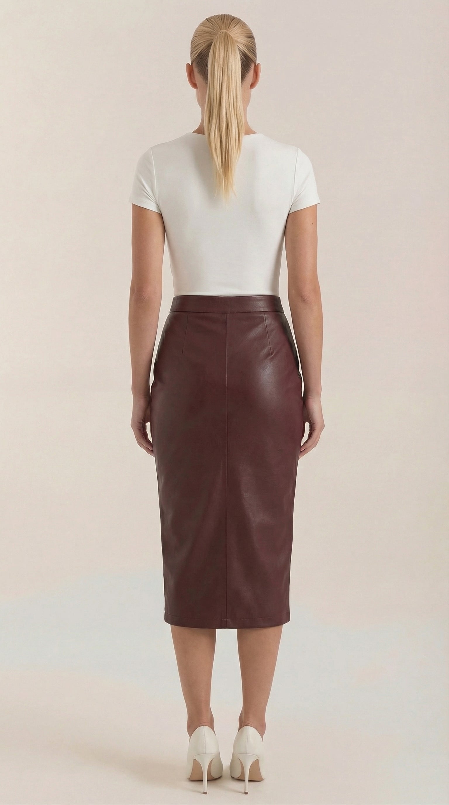 Falda Midi Natalie de Efecto Cruzado