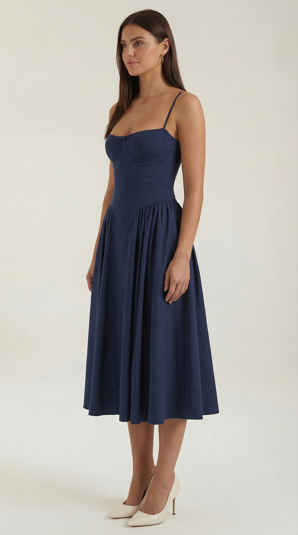 Vestido Midi Odette con Corsé