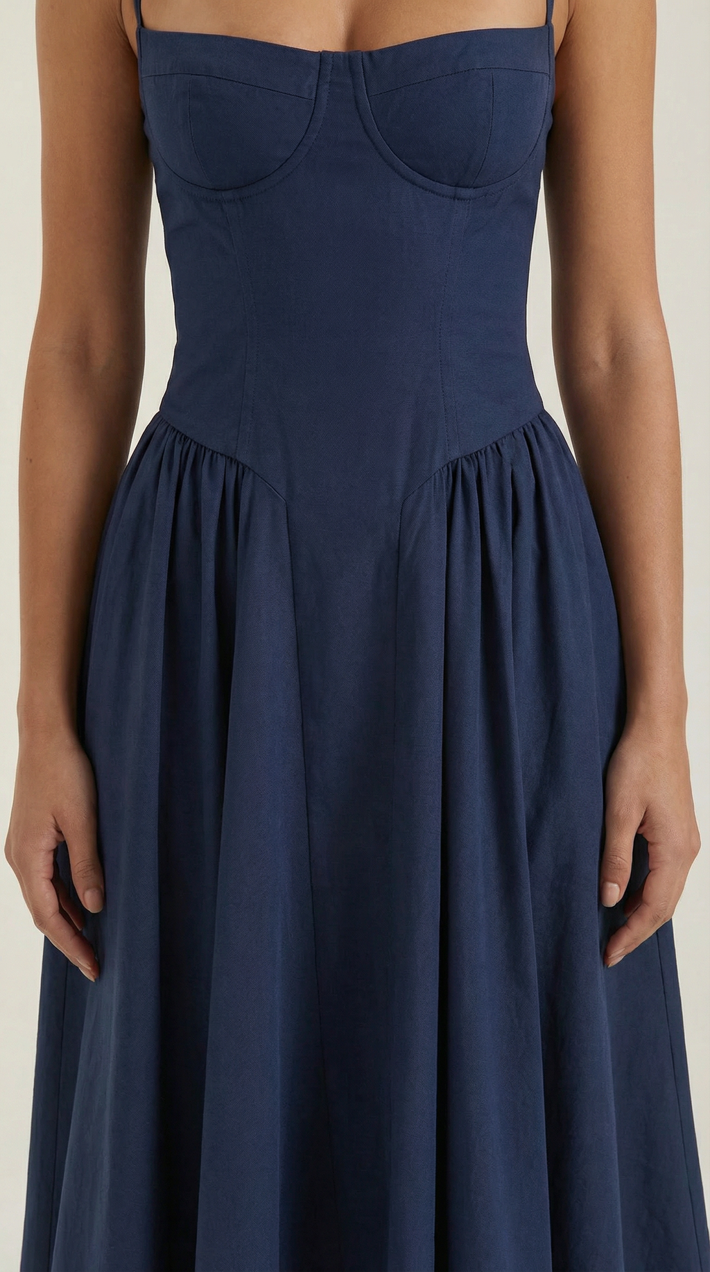 Vestido Midi Odette con Corsé
