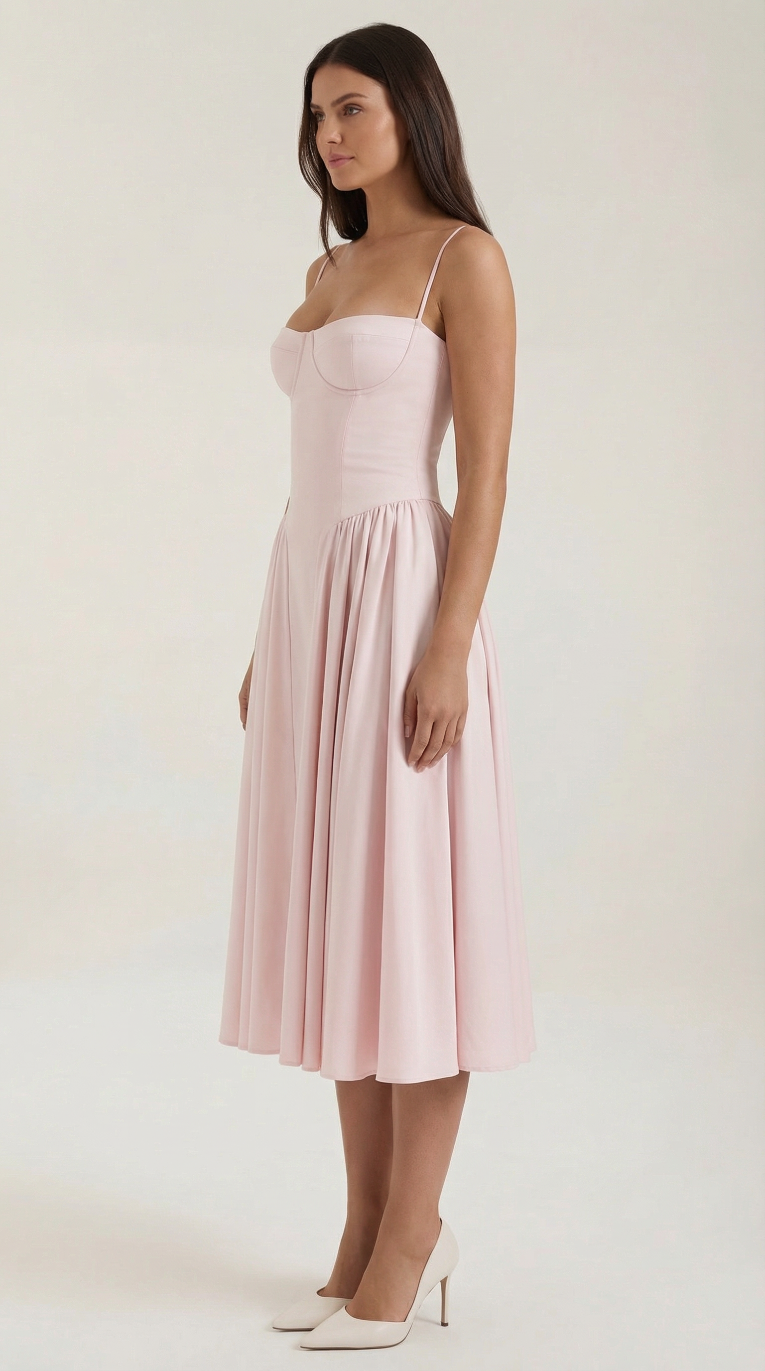 Vestido Midi Odette con Corsé