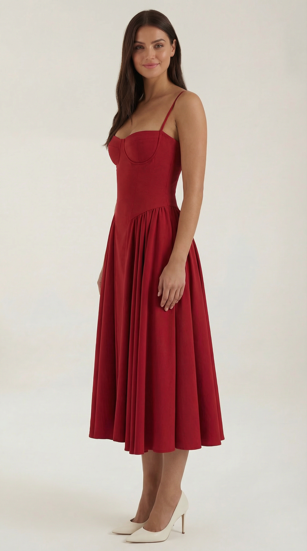 Vestido Midi Odette con Corsé