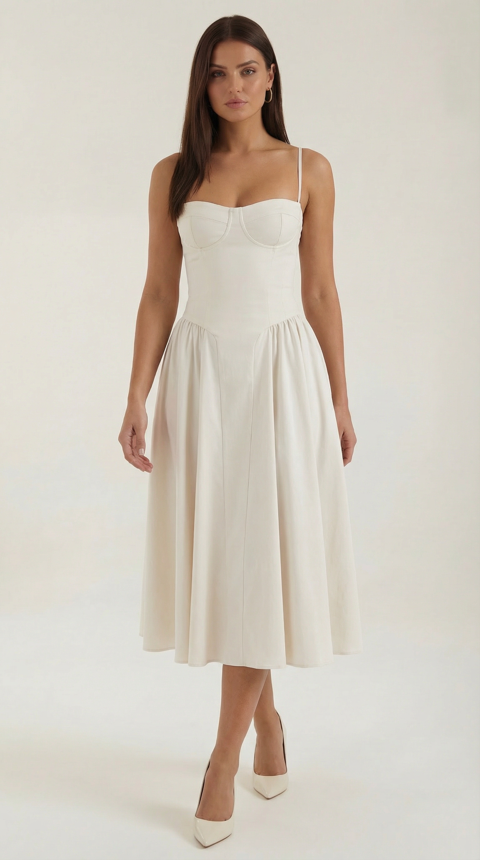 Vestido Midi Odette con Corsé