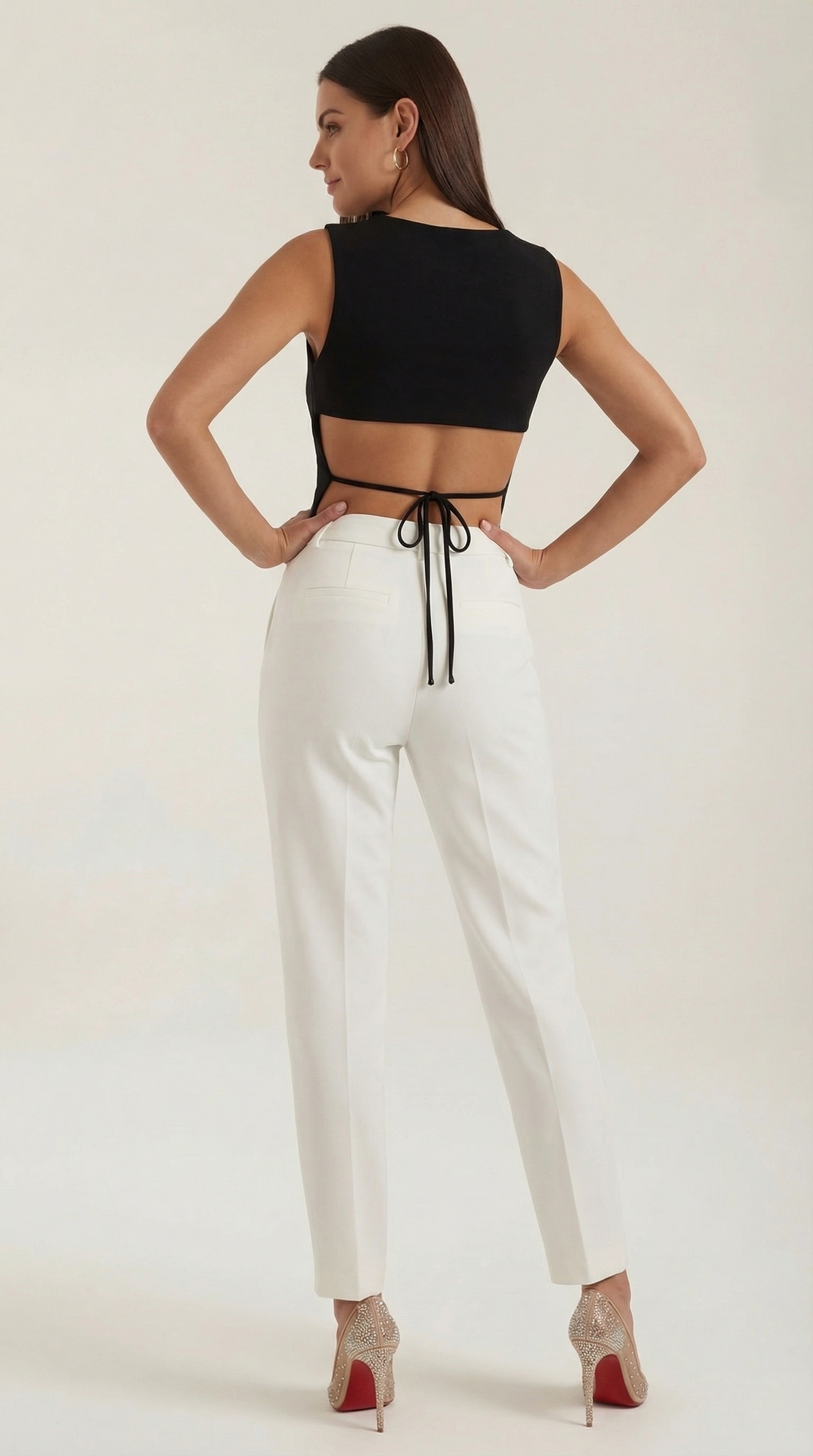 Top Opal Sin Mangas con Aberturas