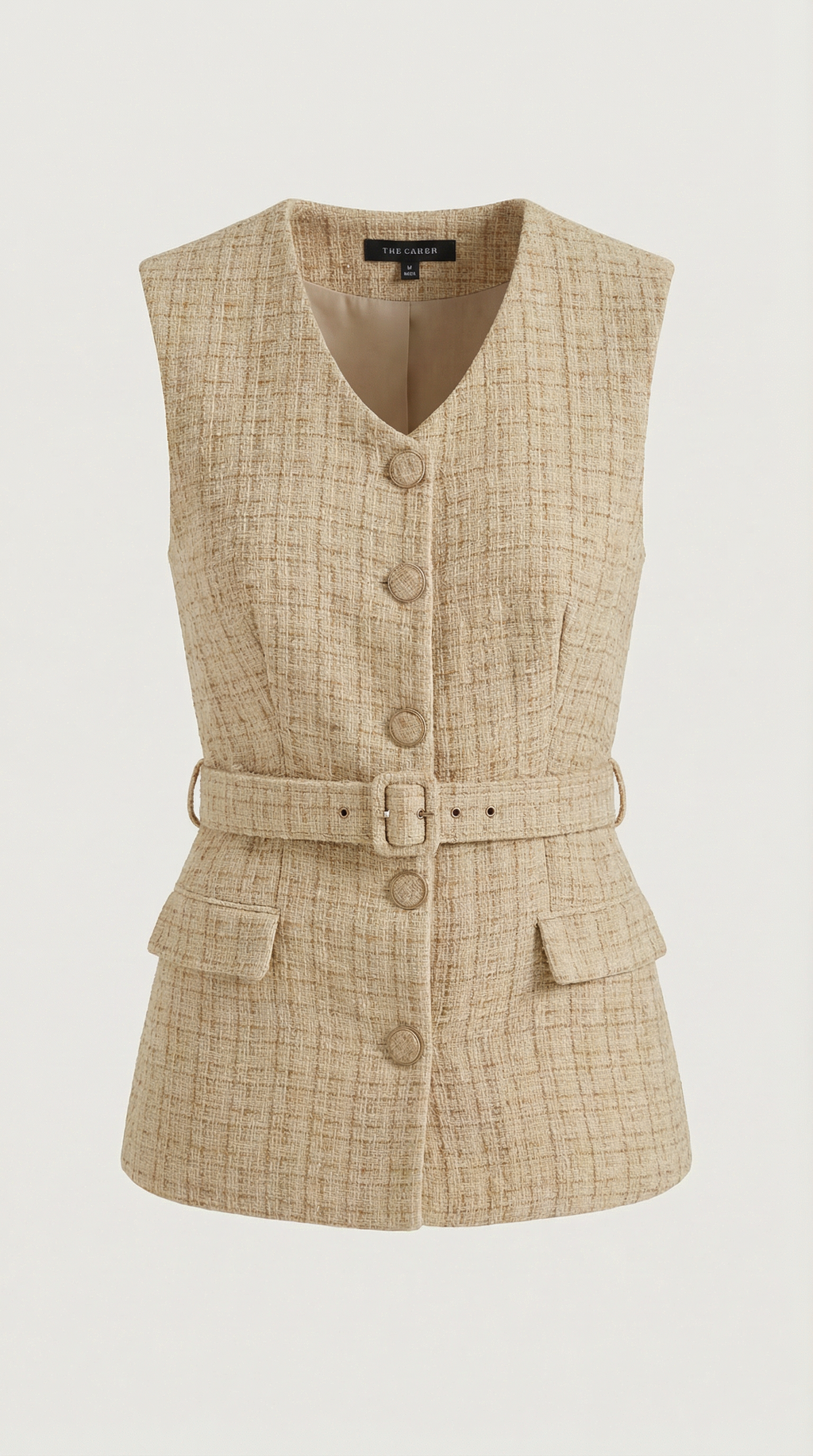Chaleco Quinn de Efecto Tweed Texturizado