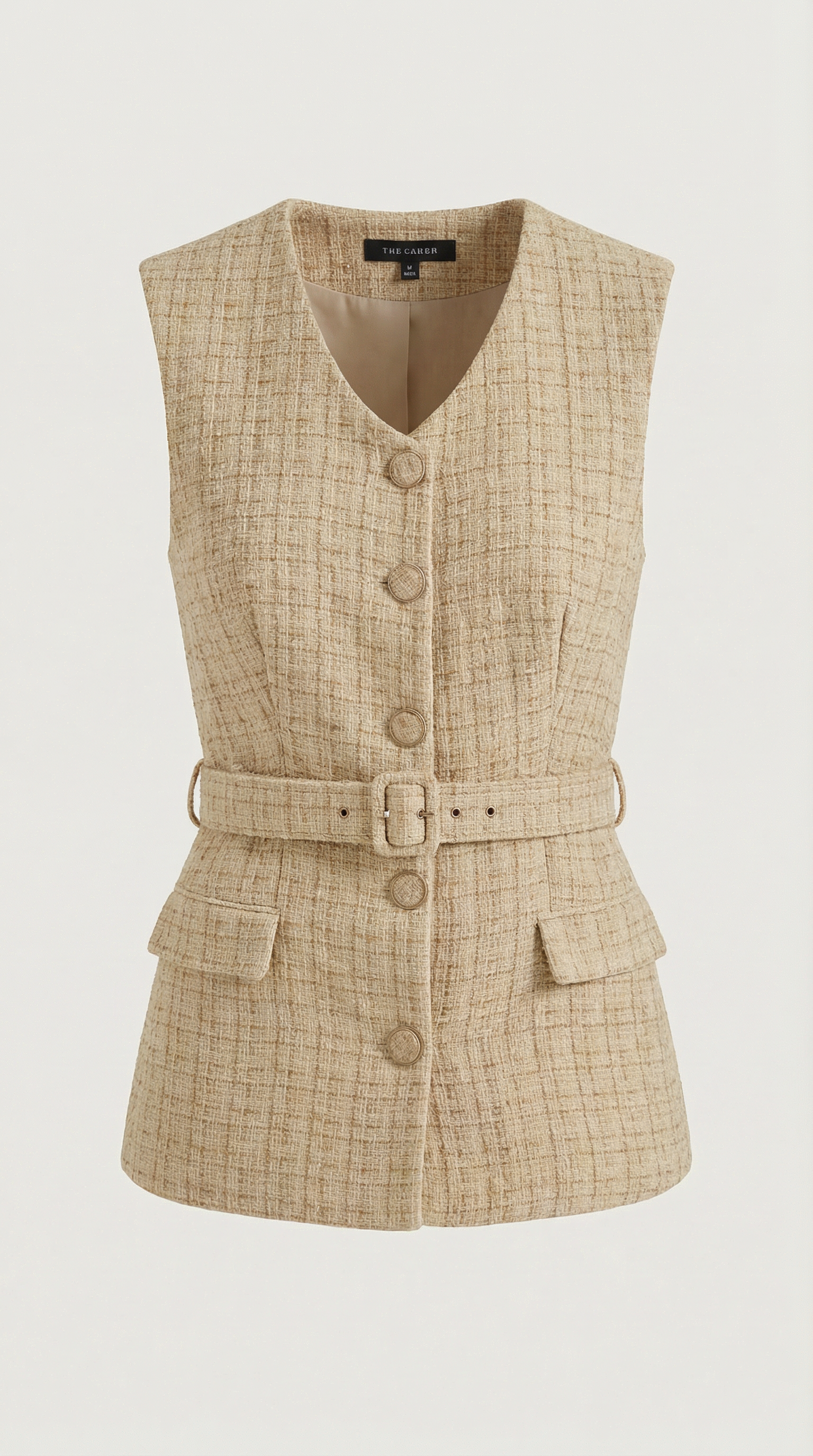 Chaleco Quinn de Efecto Tweed Texturizado