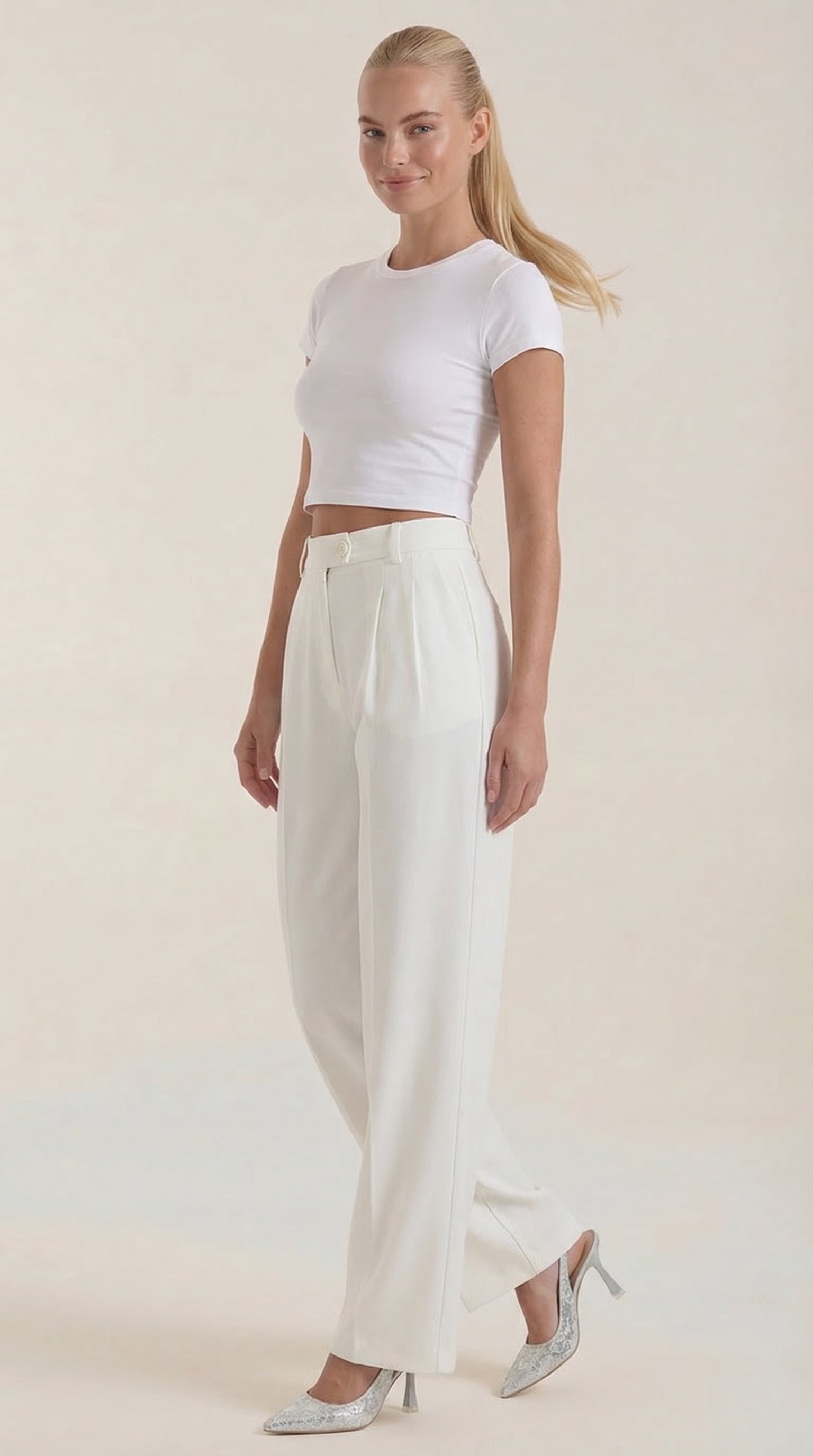 Pantalón Rebecca de Vestir con Tiro Alto
