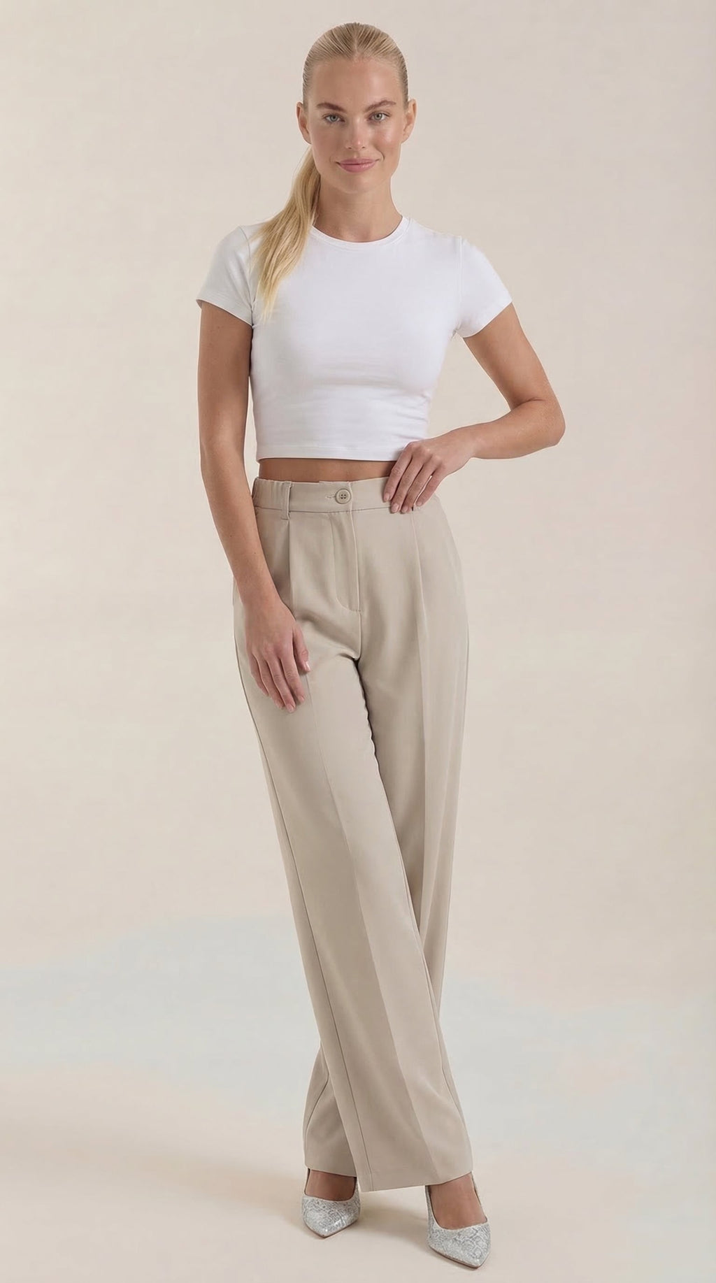 Pantalón Rebecca de Vestir con Tiro Alto