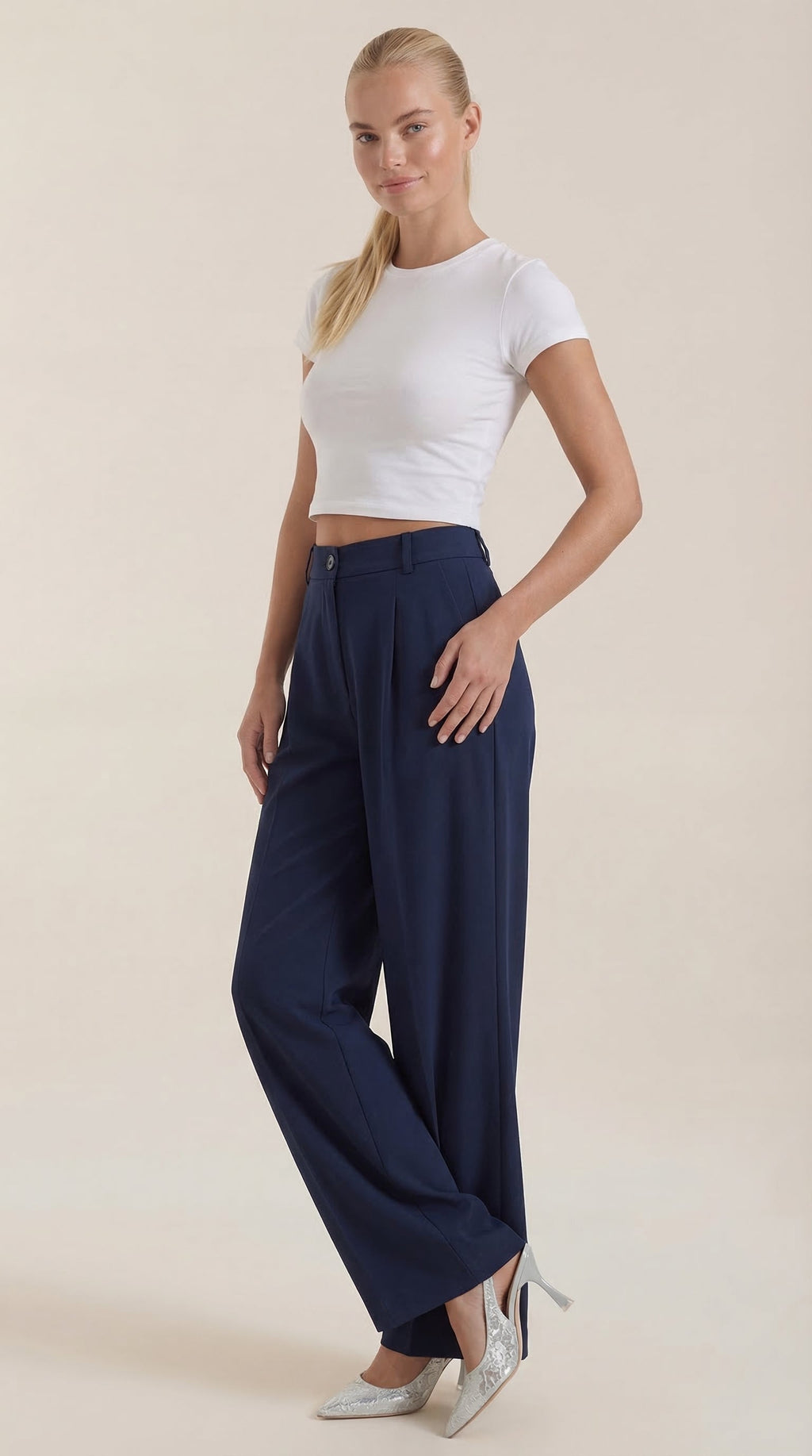 Pantalón Rebecca de Vestir con Tiro Alto