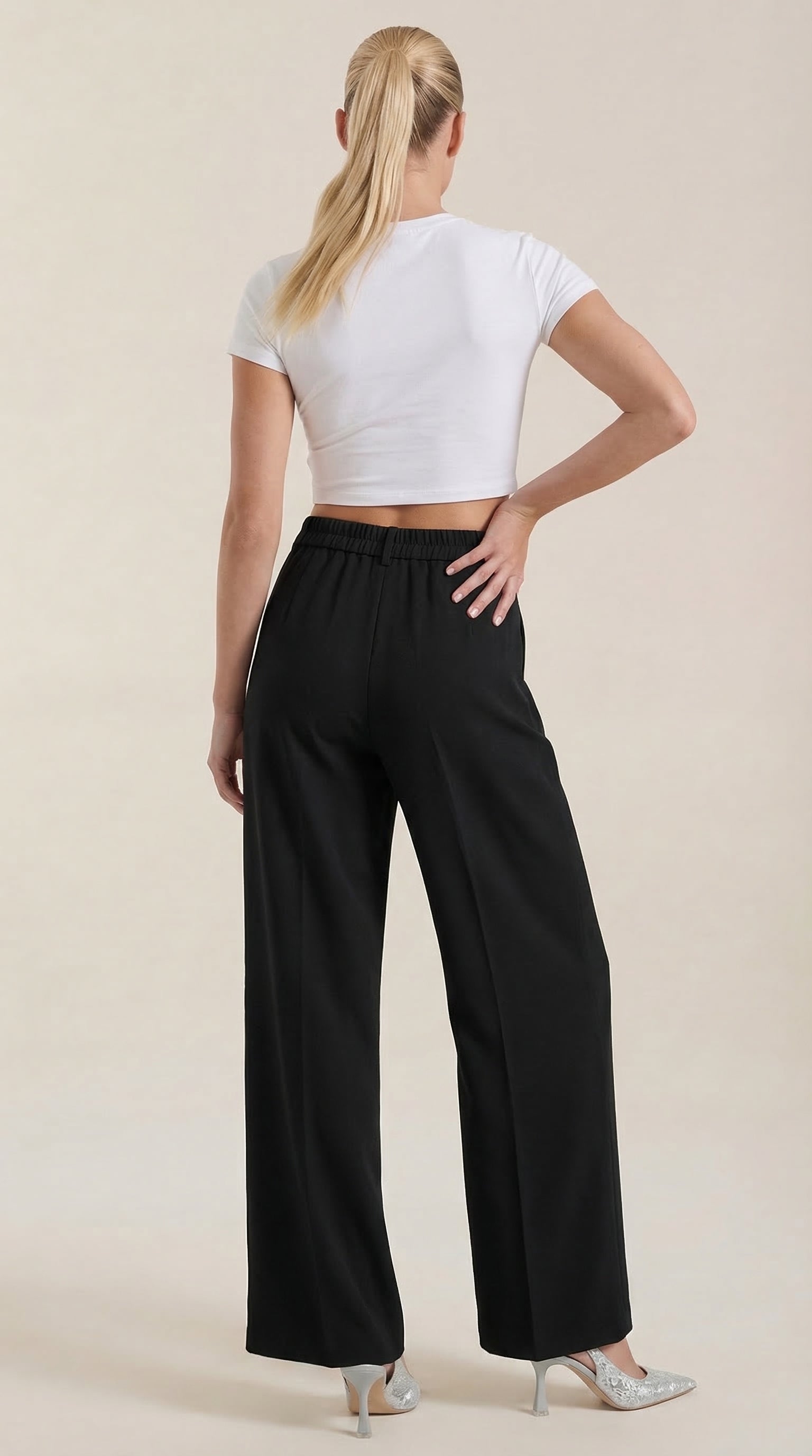 Pantalón Rebecca de Vestir con Tiro Alto
