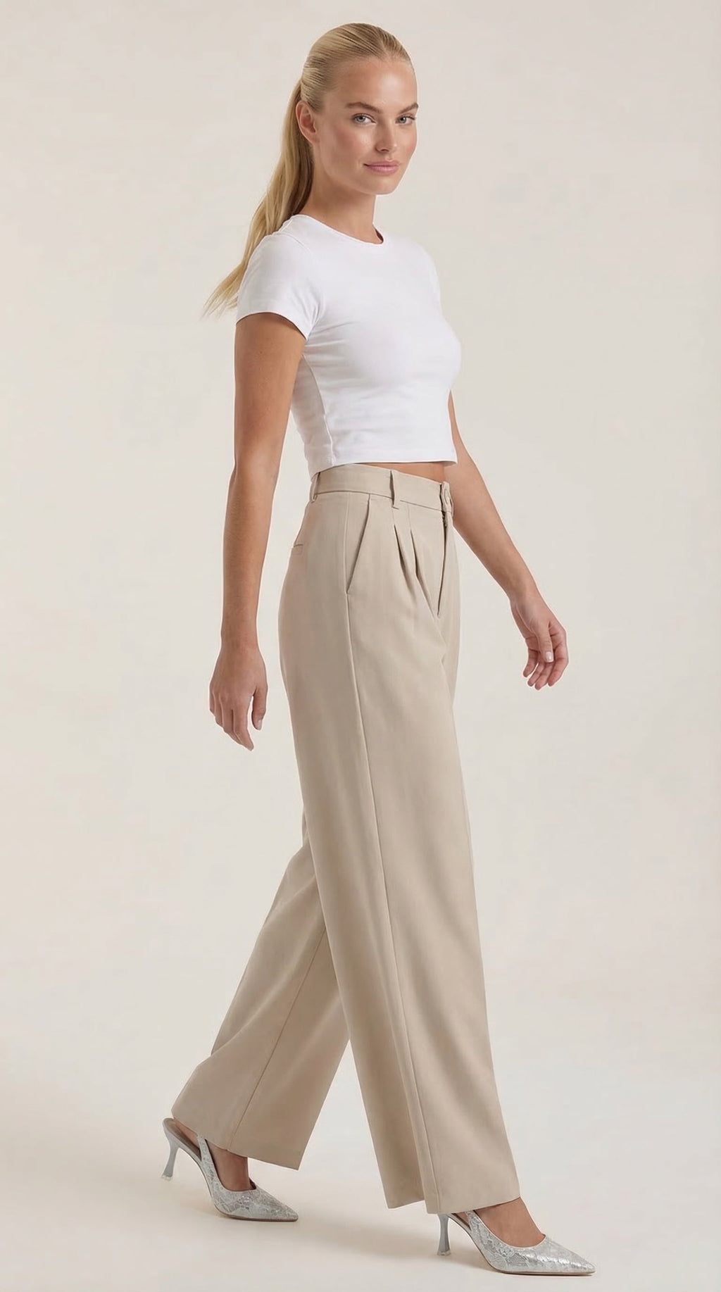Pantalón Rebecca de Vestir con Tiro Alto