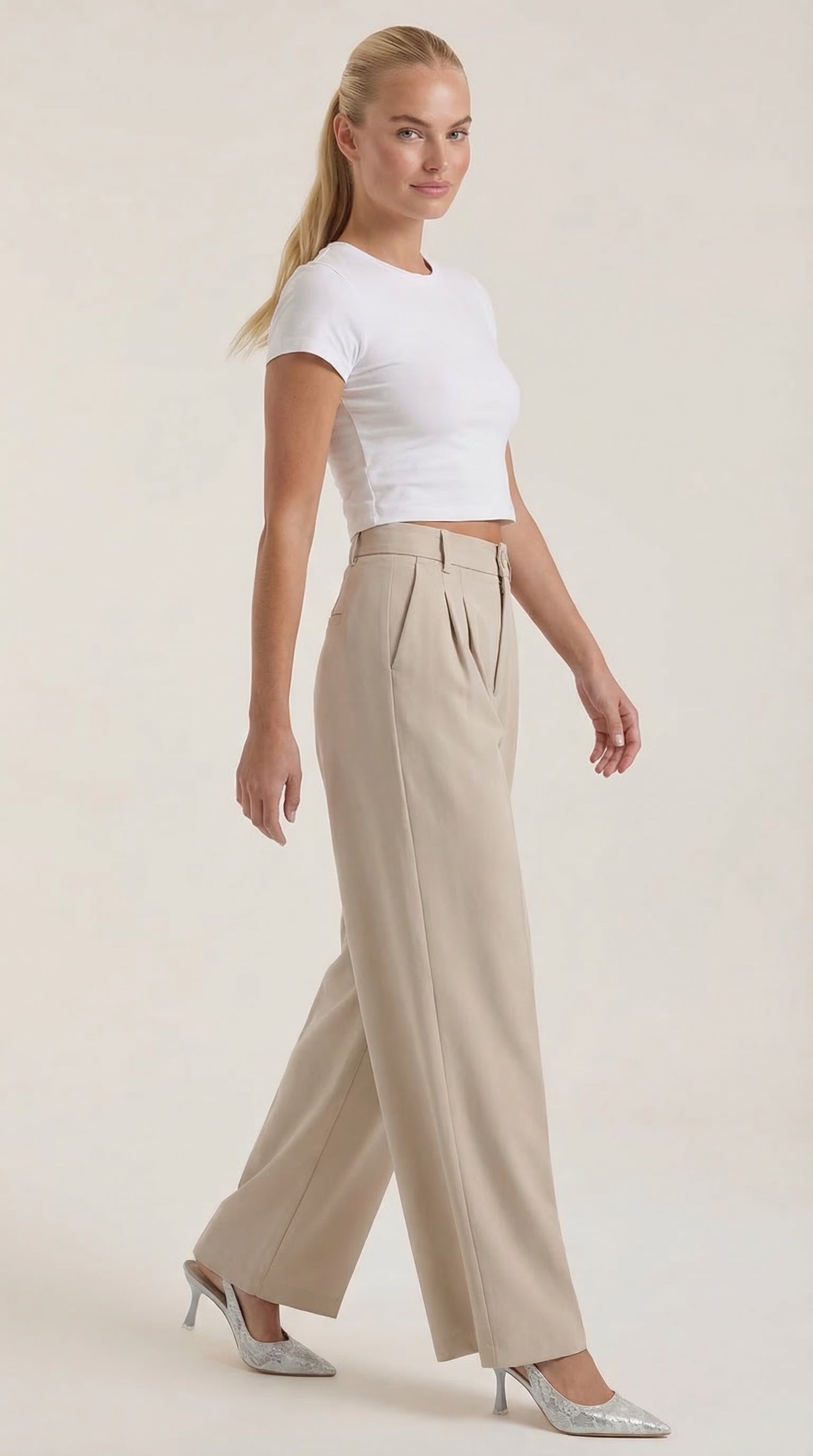 Pantalón Rebecca de Vestir con Tiro Alto