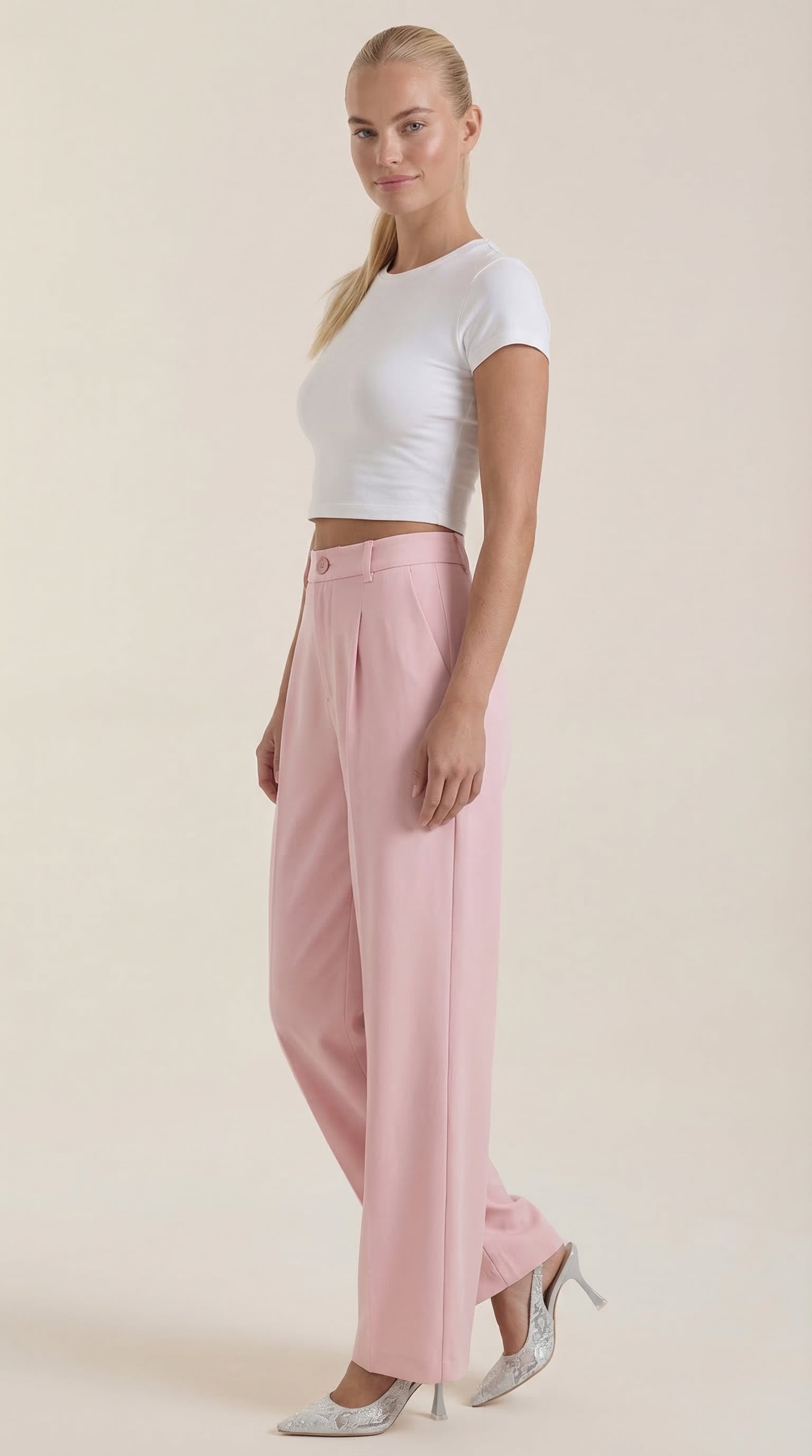 Pantalón Rebecca de Vestir con Tiro Alto