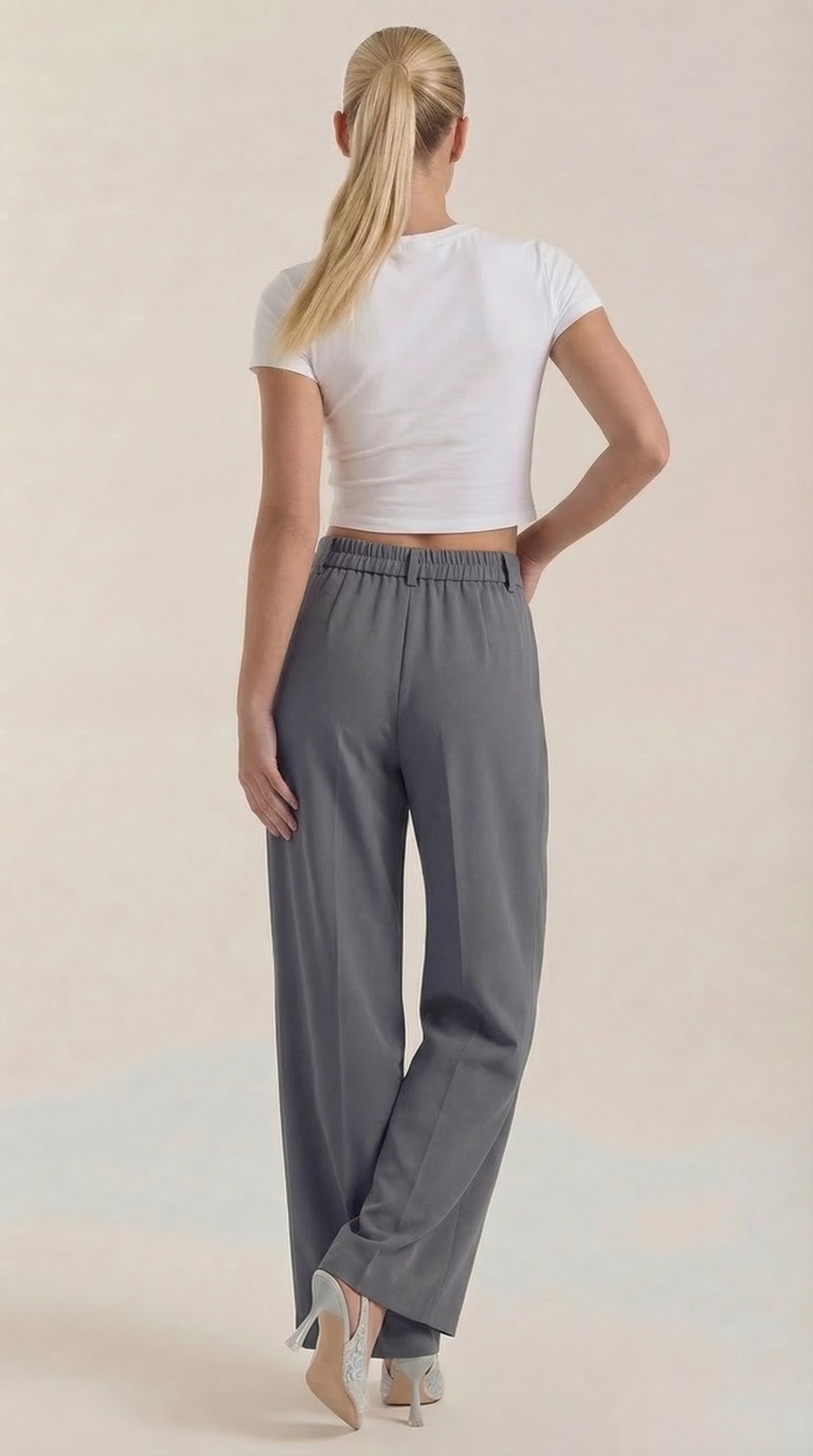 Pantalón Rebecca de Vestir con Tiro Alto