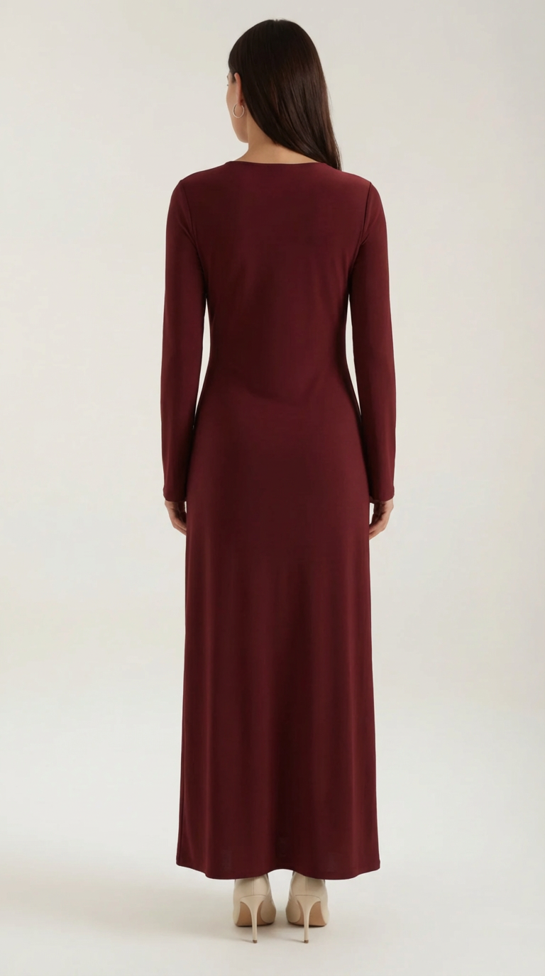 Vestido Maxi Renee de Manga Larga