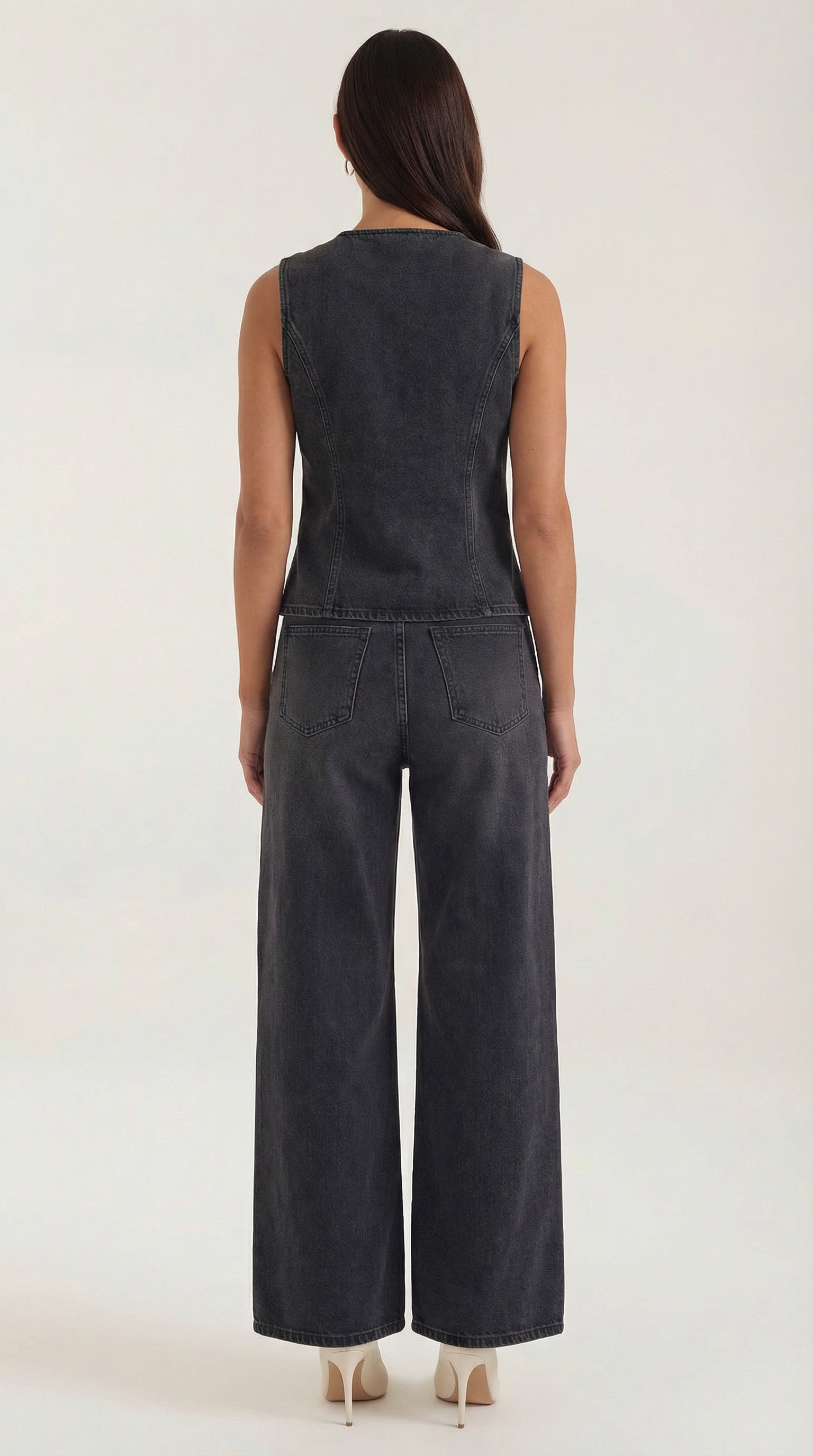 Conjunto Rhonda de Denim de Algodón