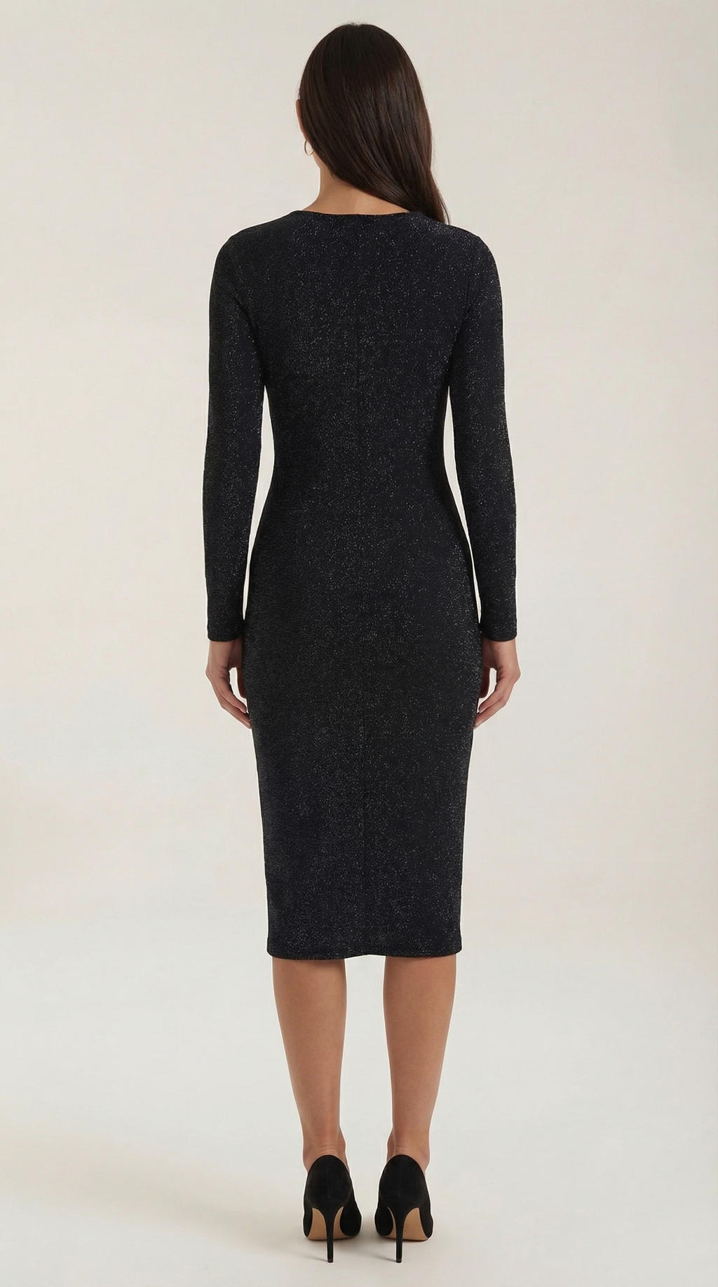 Vestido Midi Seraphine con Efecto Brillante