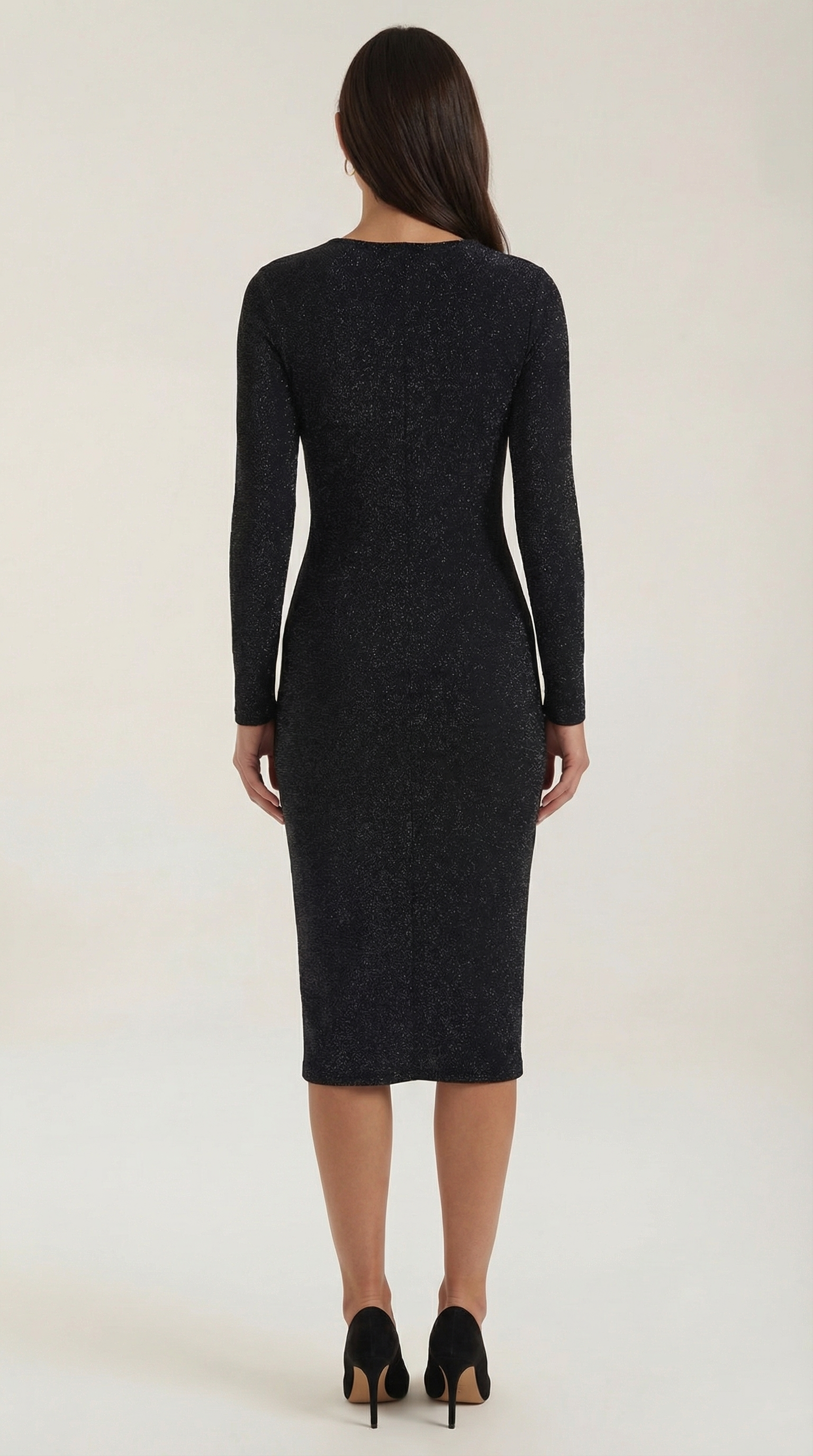 Vestido Midi Seraphine con Efecto Brillante