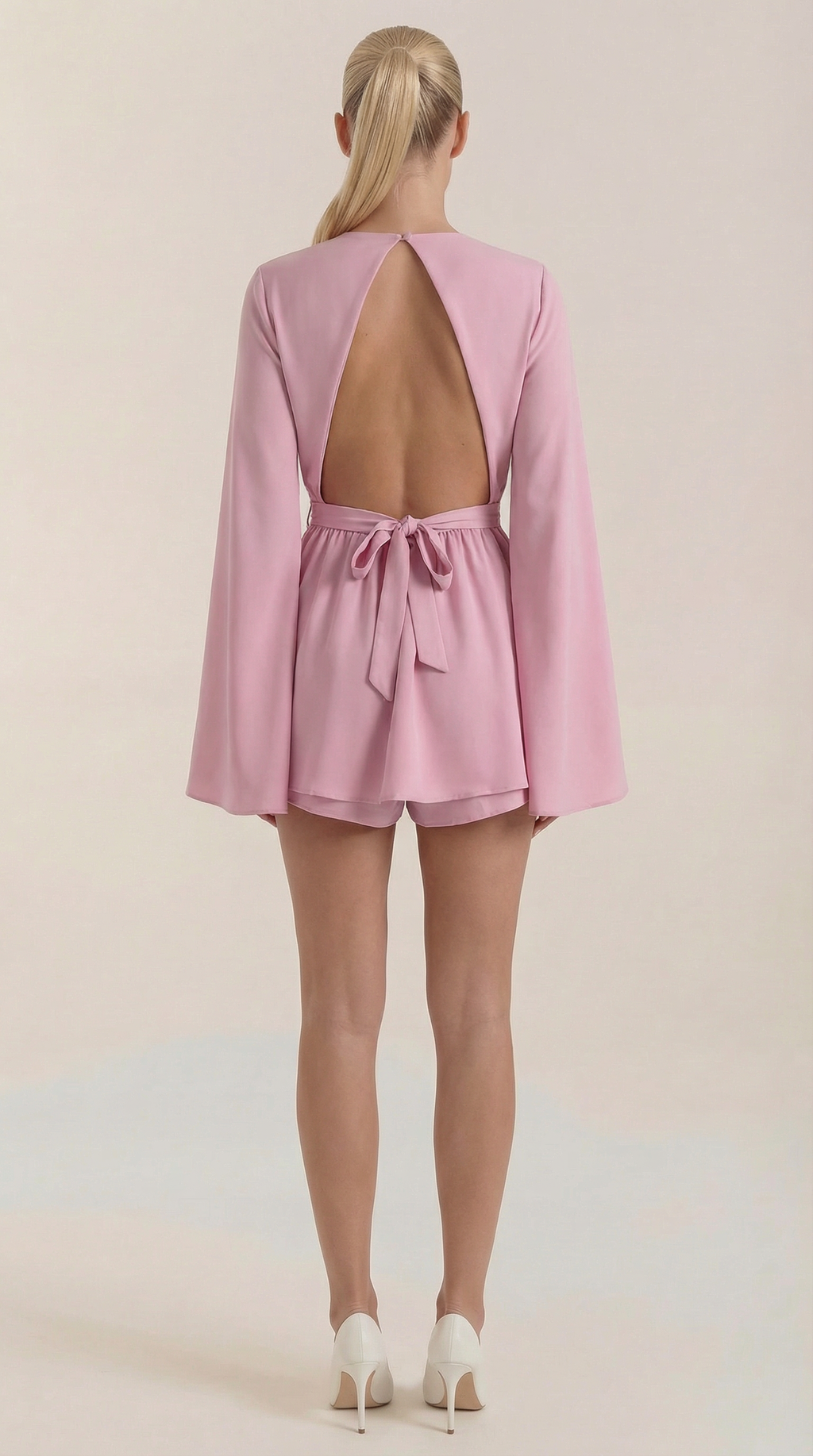 Vestido Mini Serena con Mangas Globo