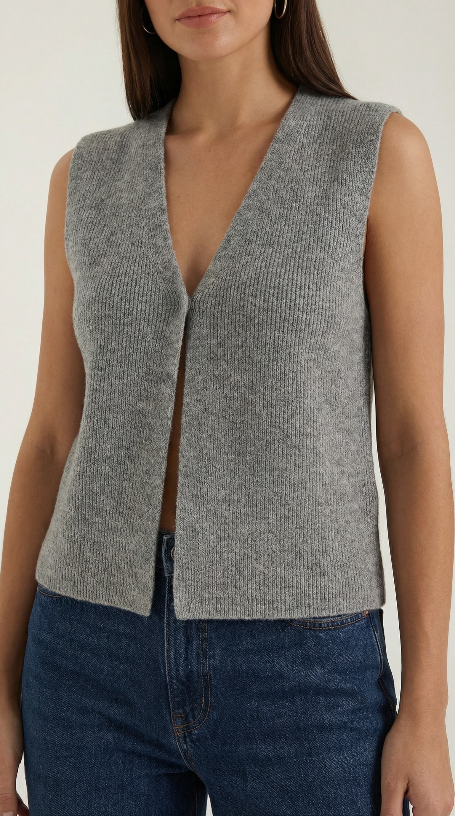 Top Sharon de Punto Estilo Chaleco