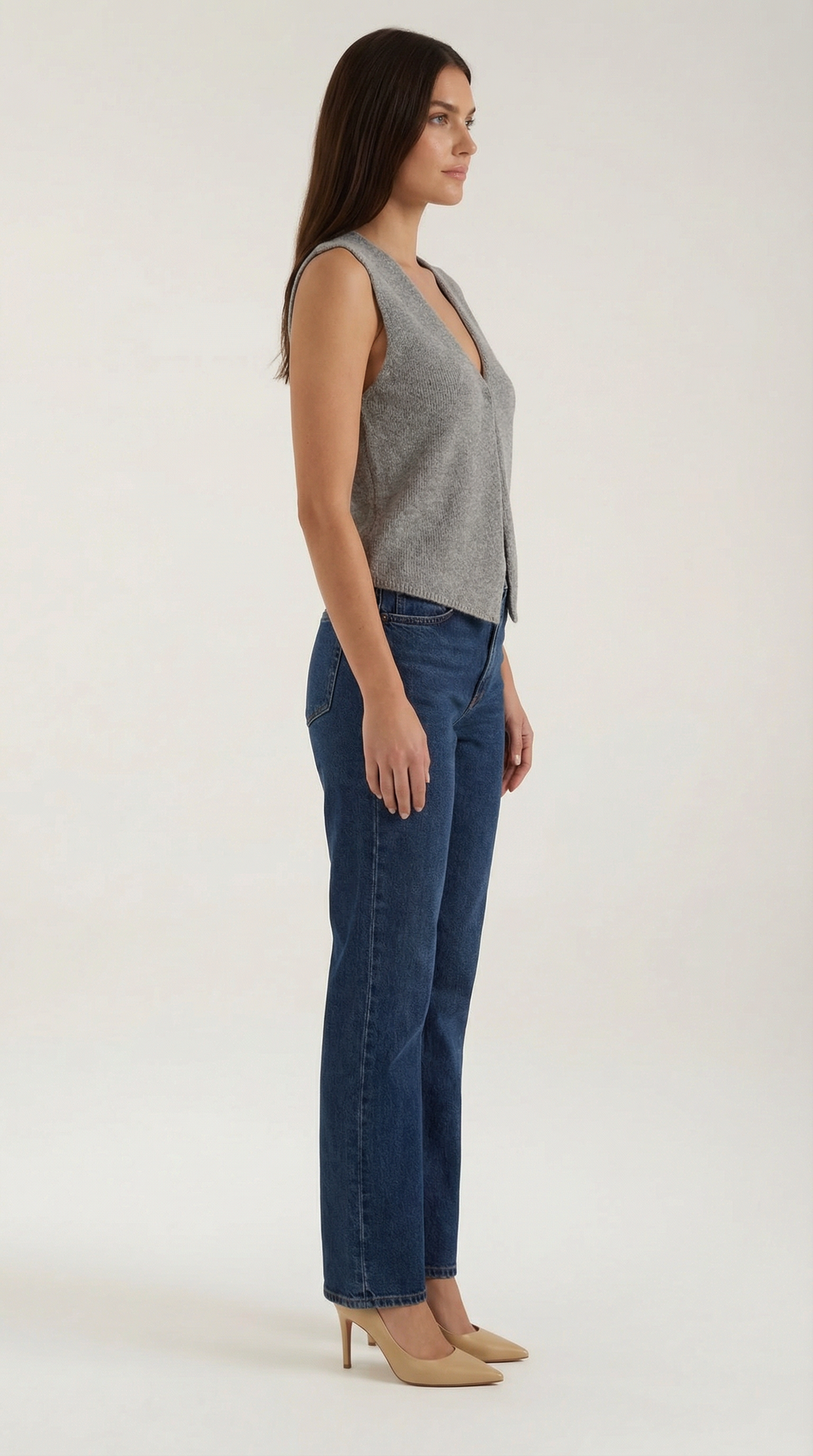 Top Sharon de Punto Estilo Chaleco