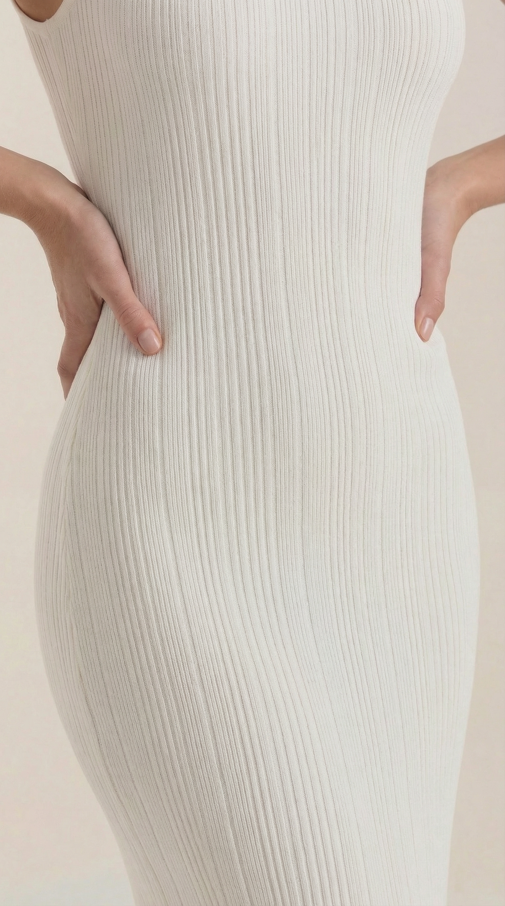 Vestido Maxi Sonia Ajustado con Cuello Alto