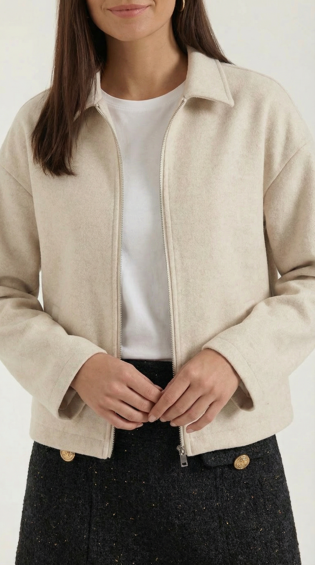 Chaqueta Corta Teresa con Cremallera