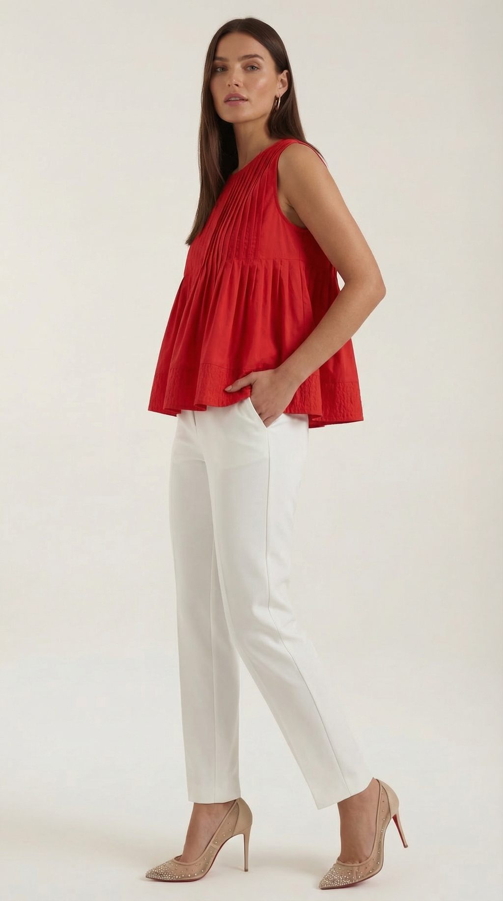 Top Tess con Detalle Plisado