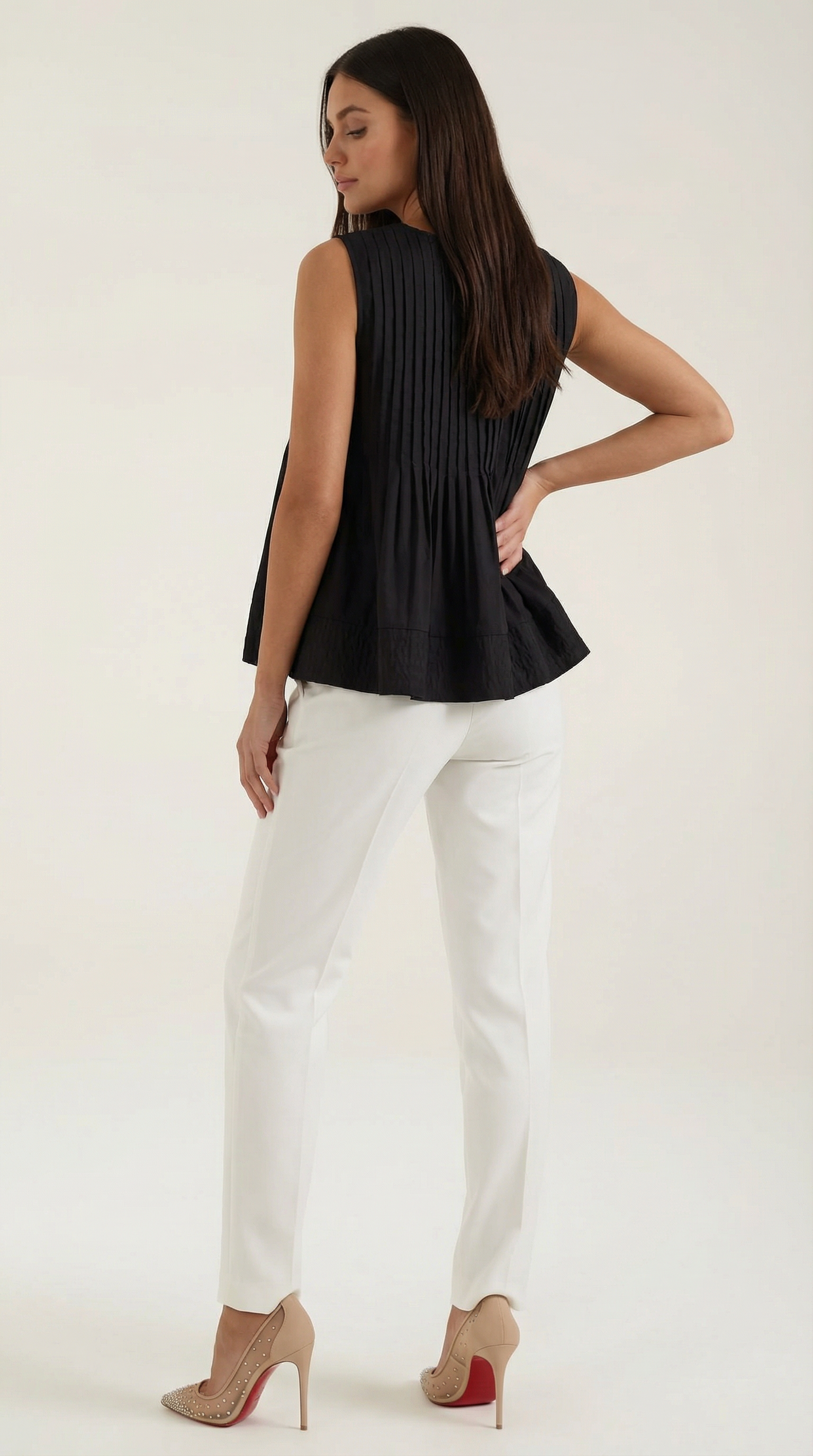 Top Tess con Detalle Plisado
